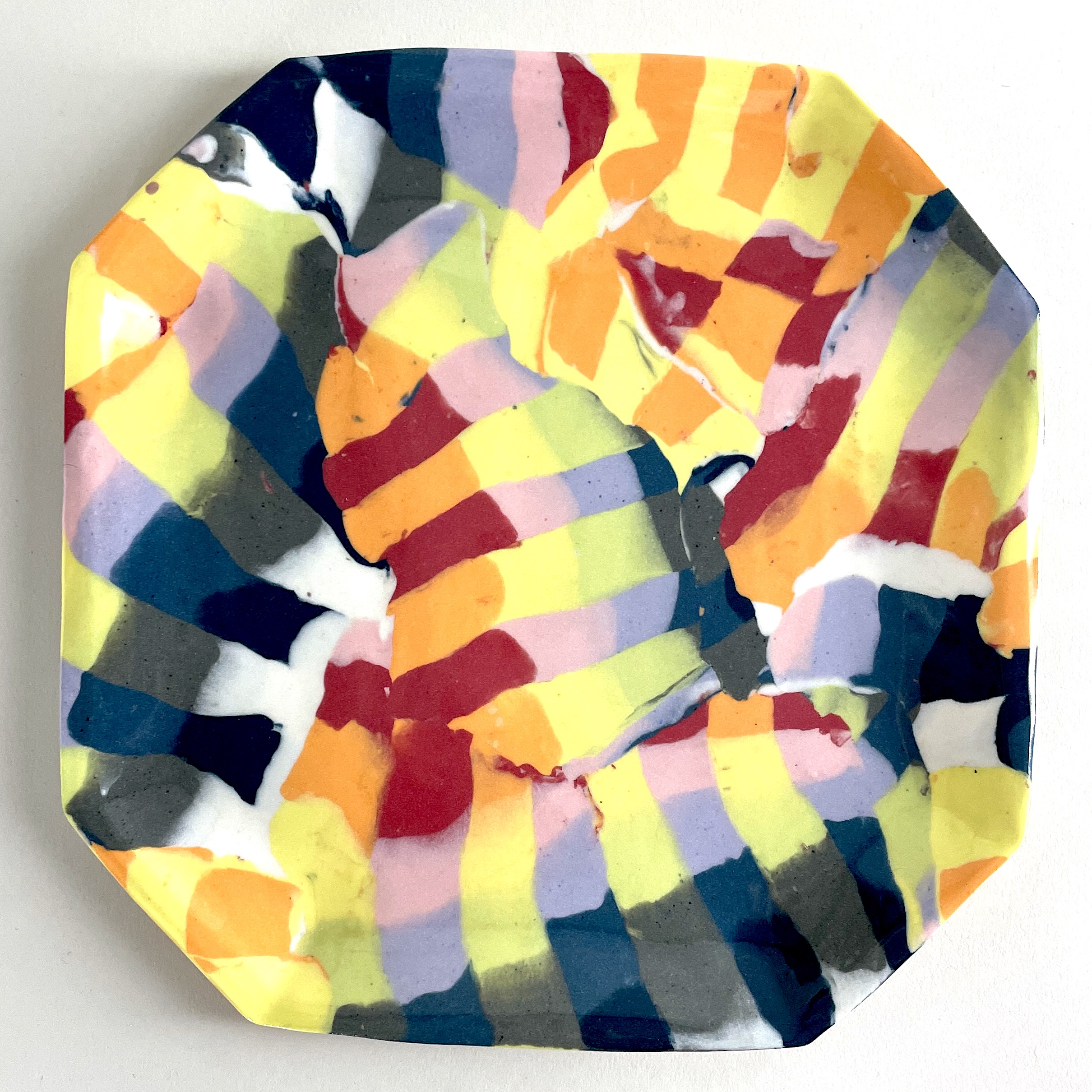 Medium Scrapware Octagonal Plate [$96]