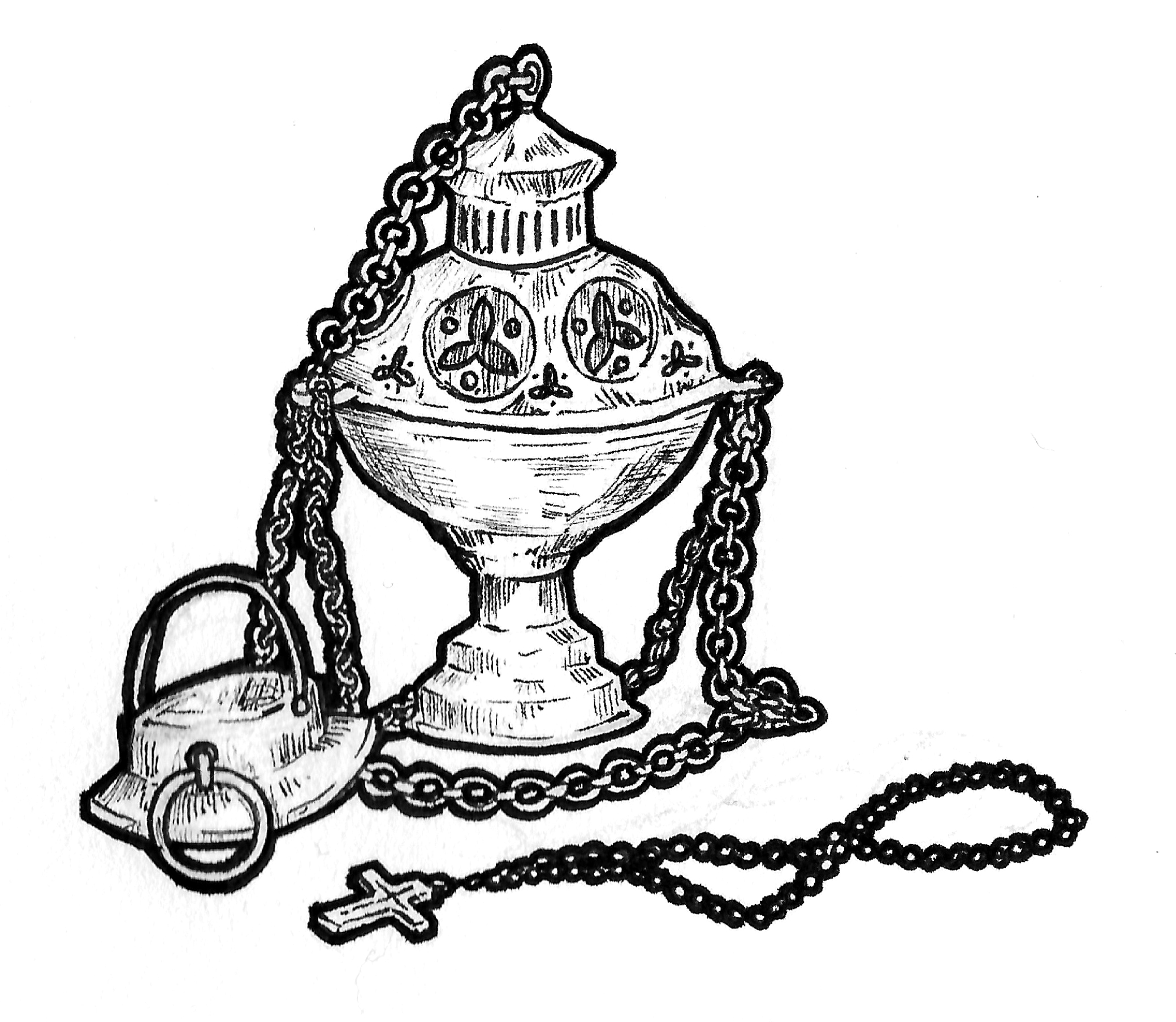 'Gilt' candle illustration