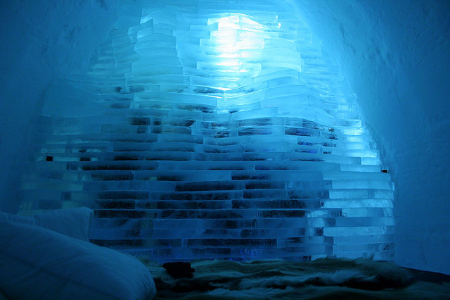 Antarctic Ice Shelves, Ice Hotel Installation, Sweden, 2005