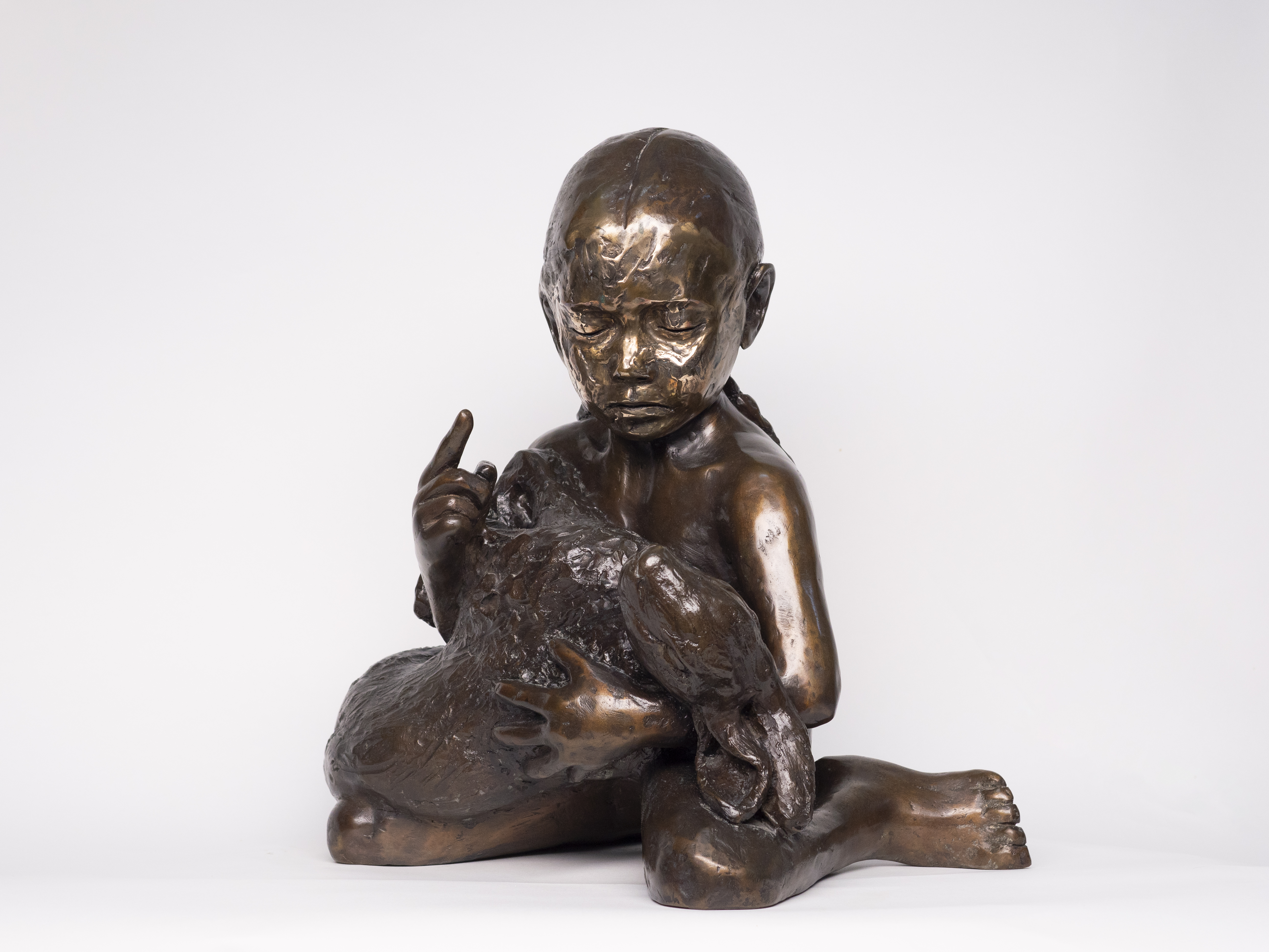 Tribute to Beuys, 2012, bronze, 45x42x30cm