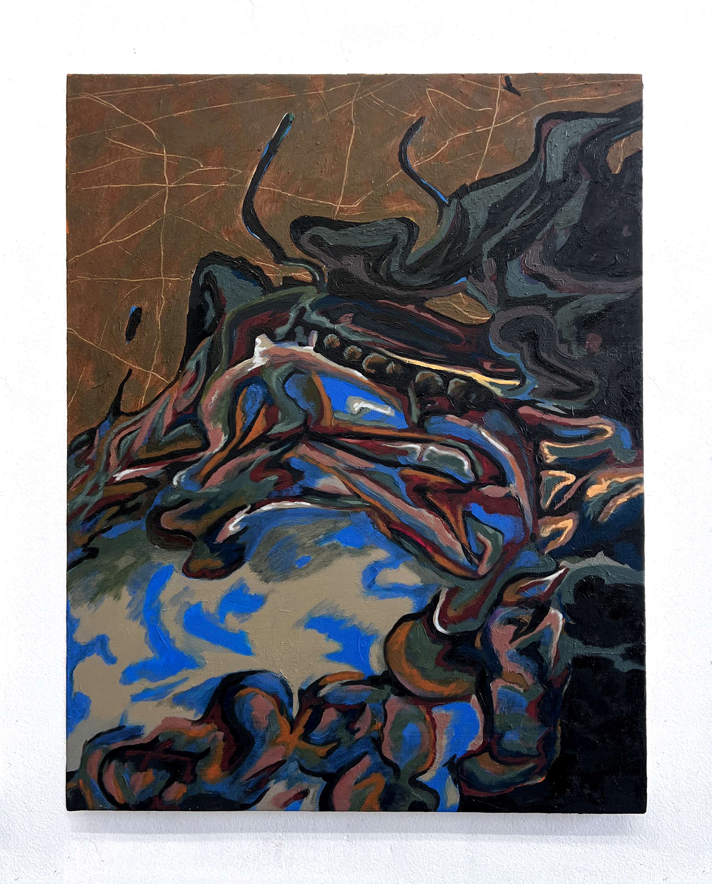 Les Iles Carapace, 2023-2024, oil on linen over panel, 23 x 18 inches