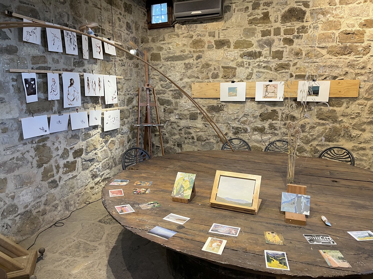 Artist in Resident Solo Exhibit at La Macina di San Cresci. August 2024. 