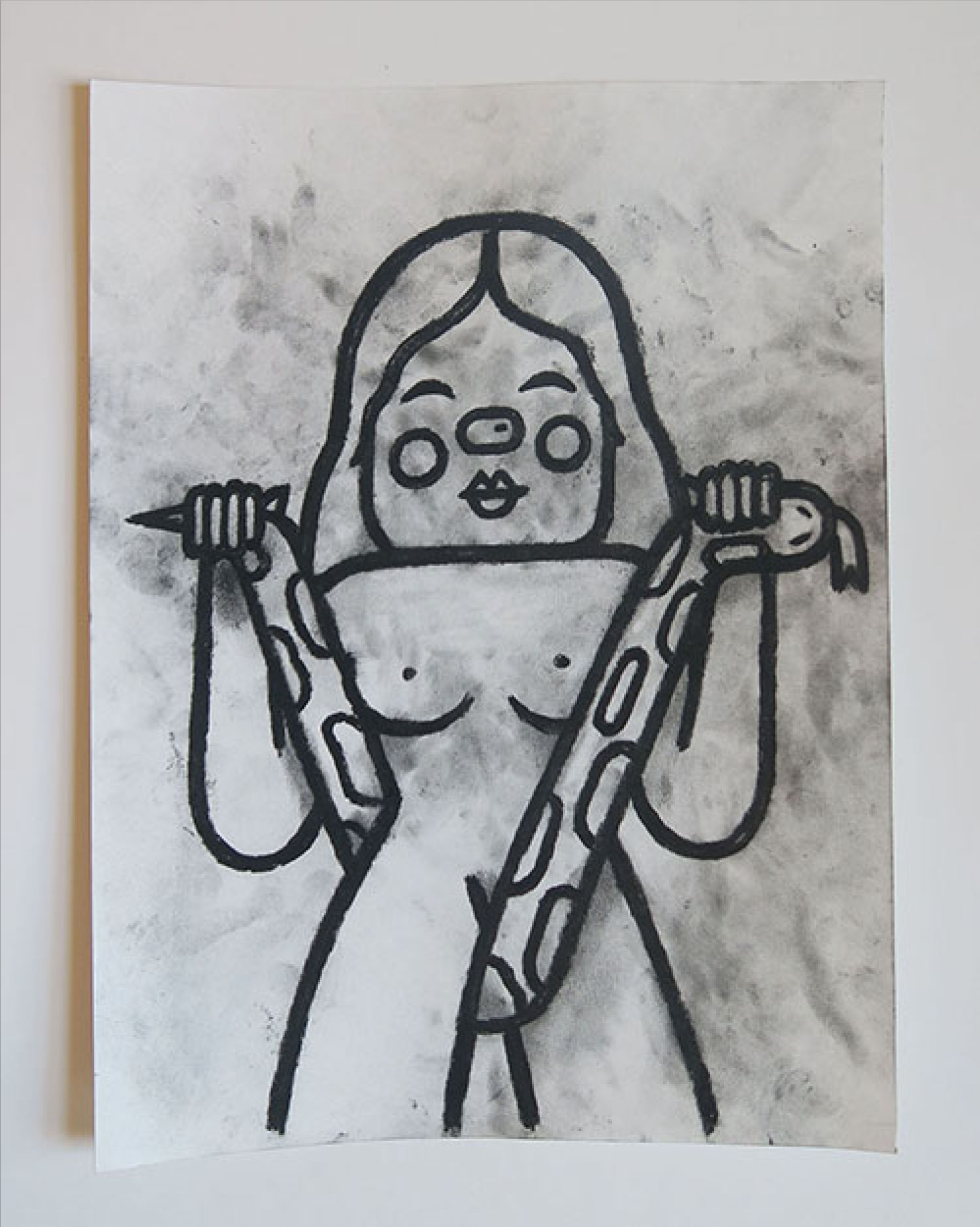 Charcoal on Paper.12x9 Inches. 2019.Sold Out.