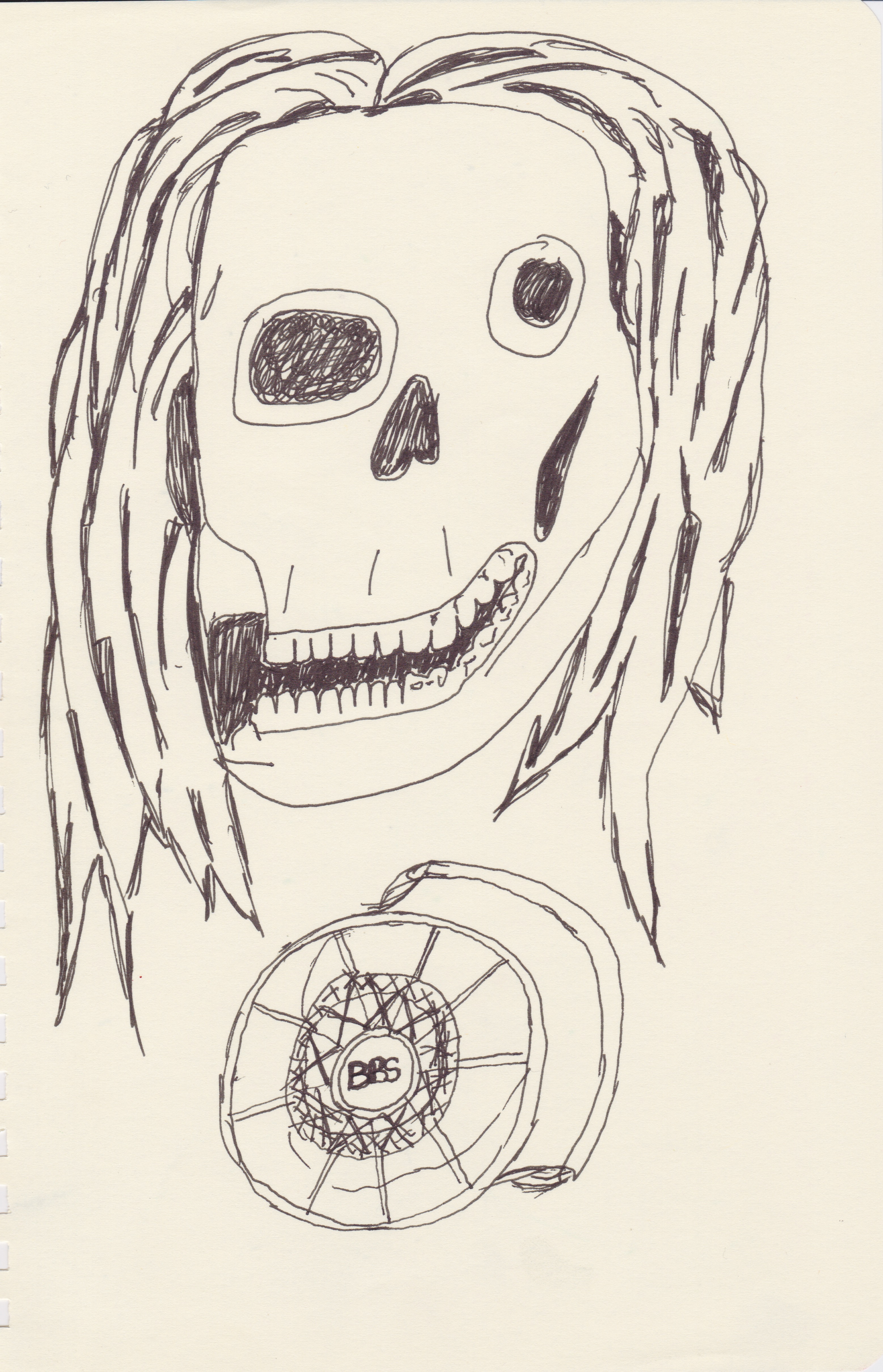 Adrian Fortuin, "PH-40", 2021, pen and pencil on paper, 20,8 x 13,3 cm