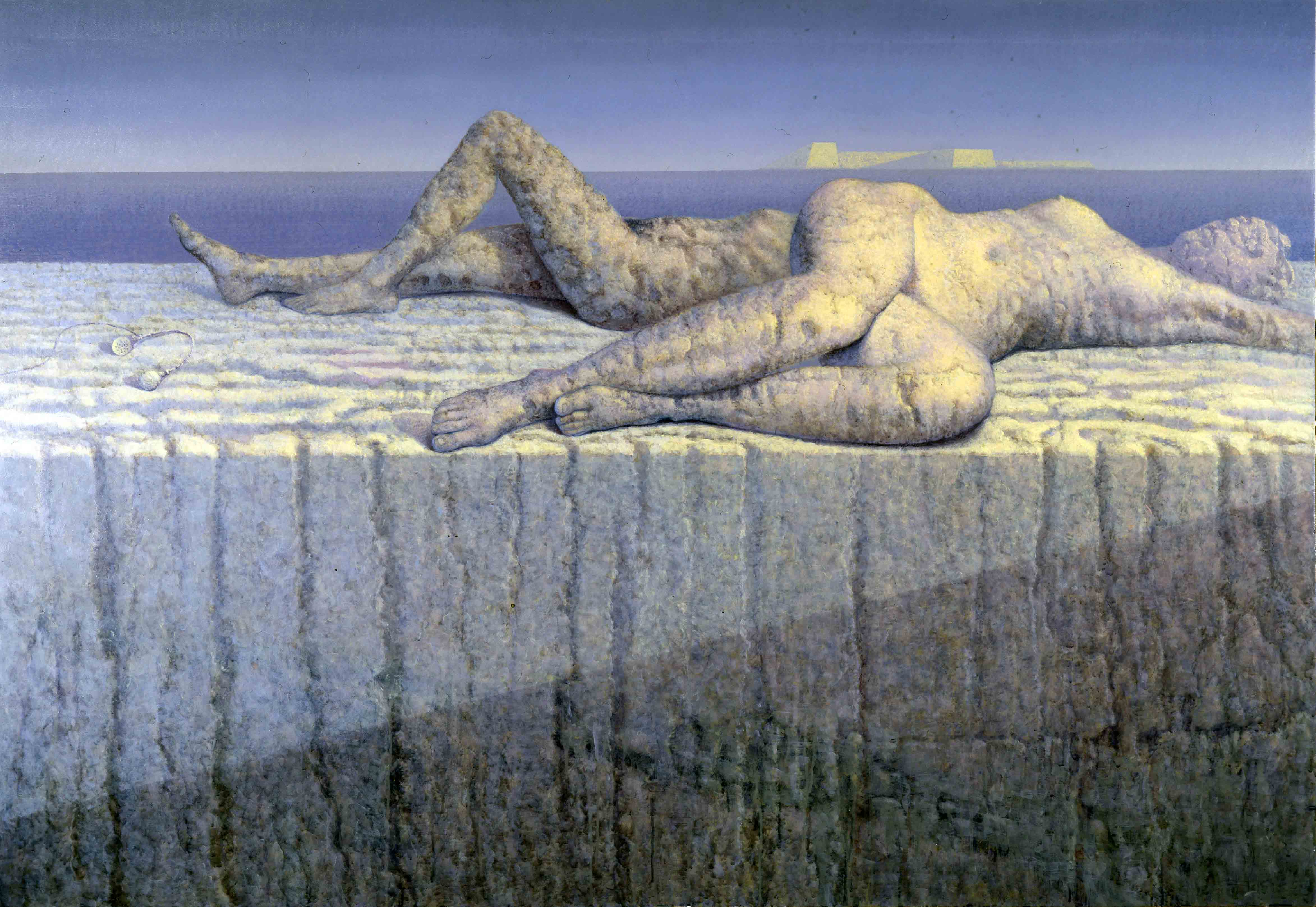 Bagnanti di Pompei, 1989, olio su tavola, 130 x 190 cm