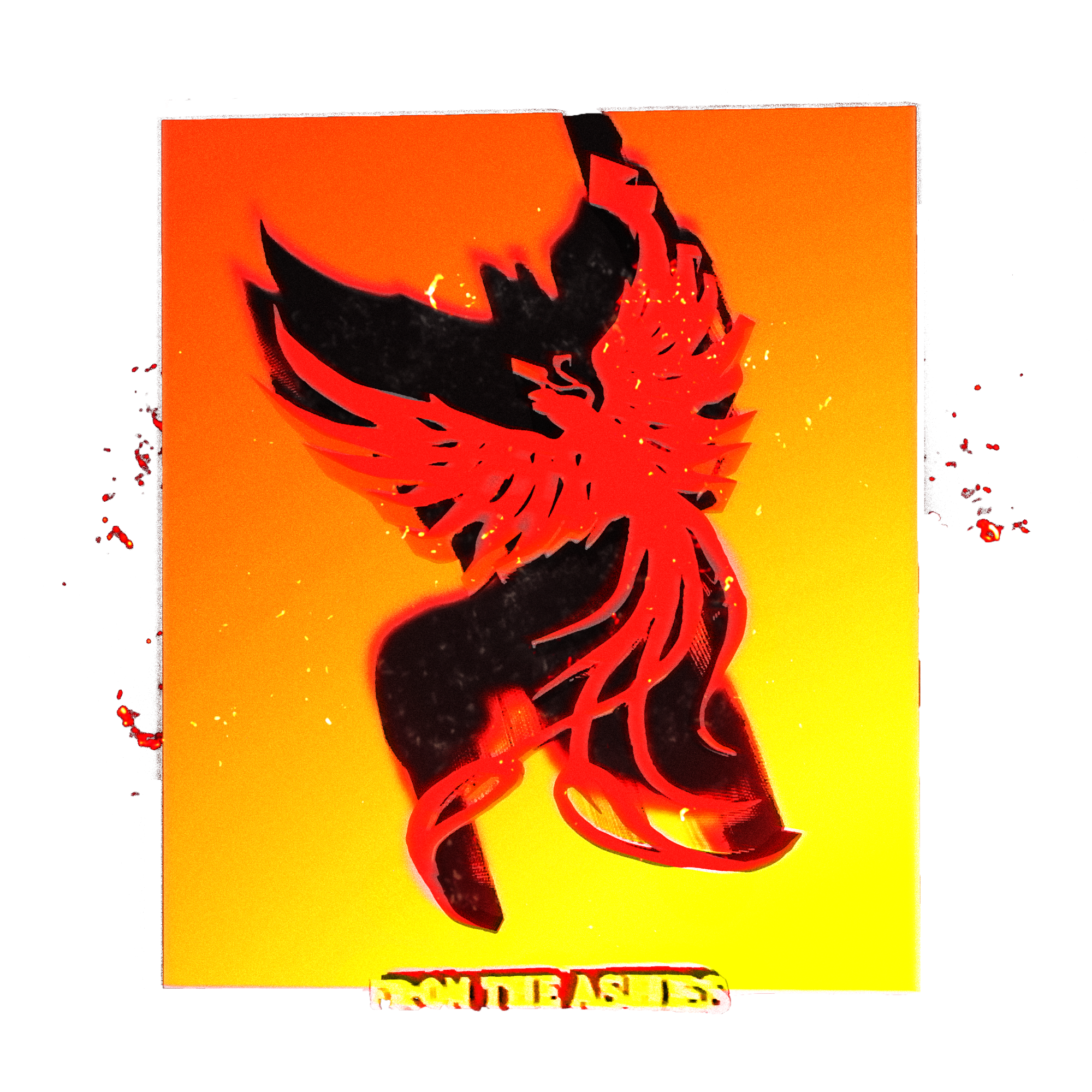 Album cover for D$tev3 album, 'From The Ashes'. Addtl. A+D by Royce Roballo.