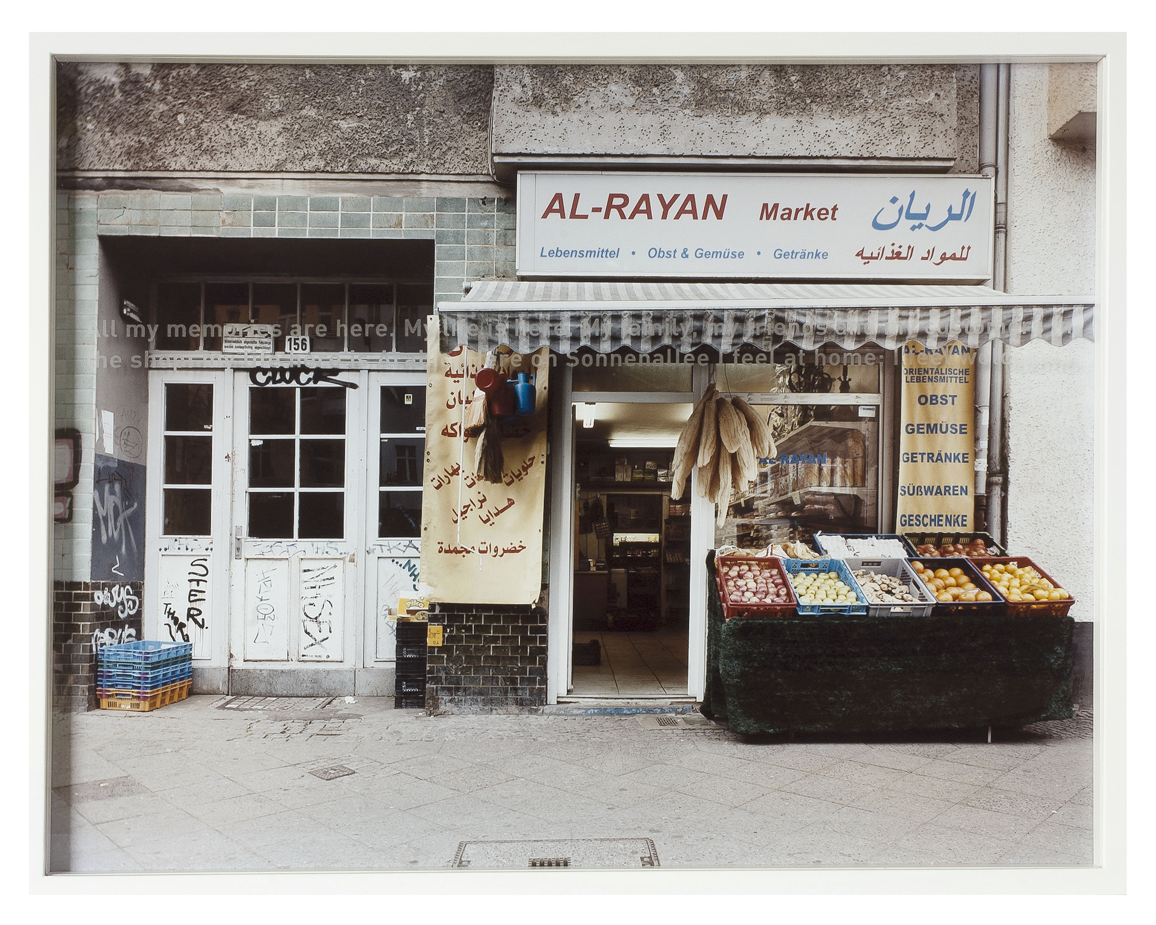 All my memories are here. My life is here. My family, my friends and my customers in the shop: my life here is Arabic. Here on Sonnenallee I feel at home; I feel welcome.