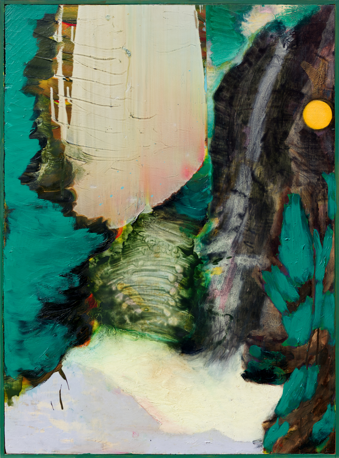 Clarity (deep mold), oil on wood, 100x73 cm, 2017-21