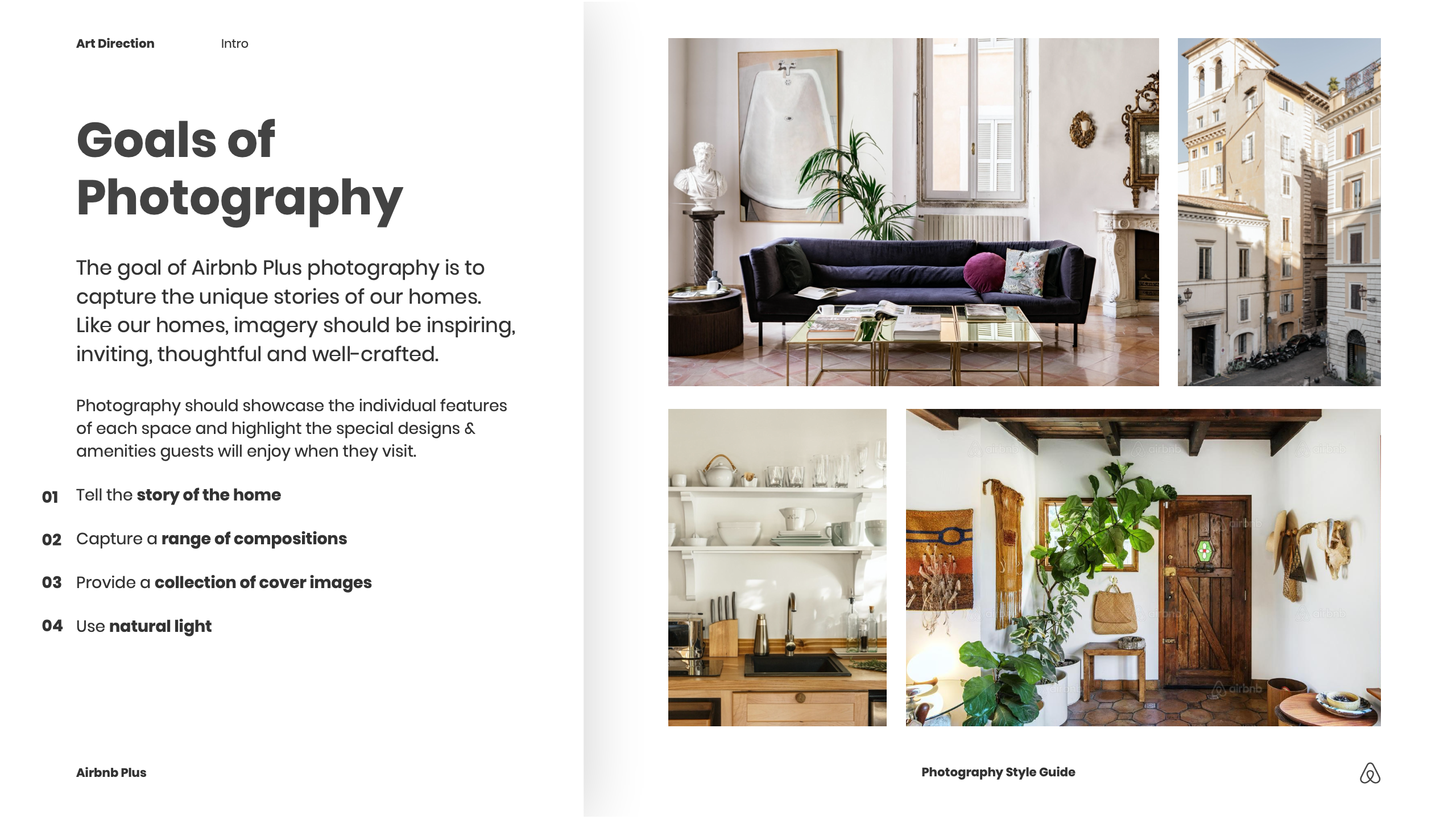 Art direction of main components of style