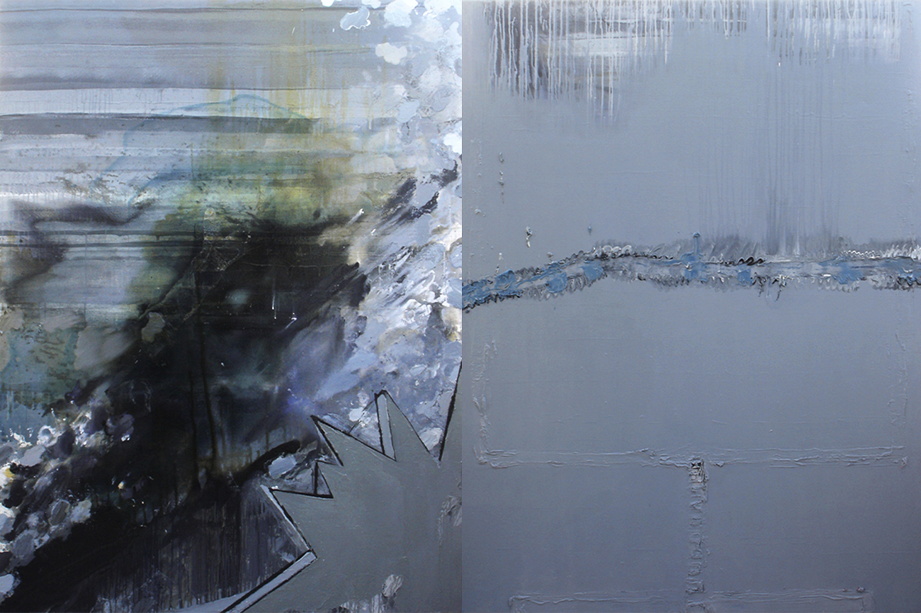 Grace WeinribBang & Zip, 2006Oil and enamel on canvas180 x 270 cm