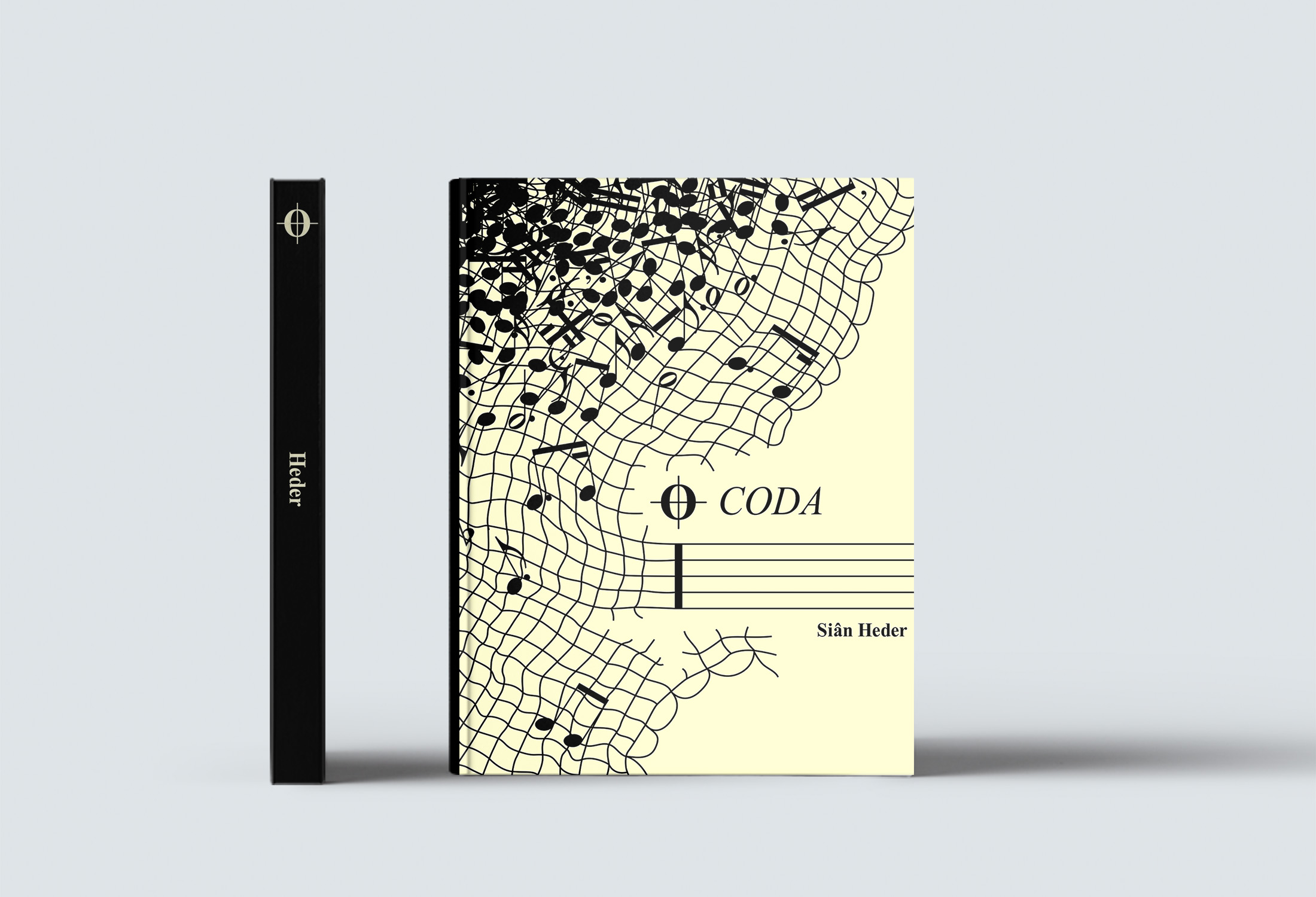 Mockup of "CODA" book cover
