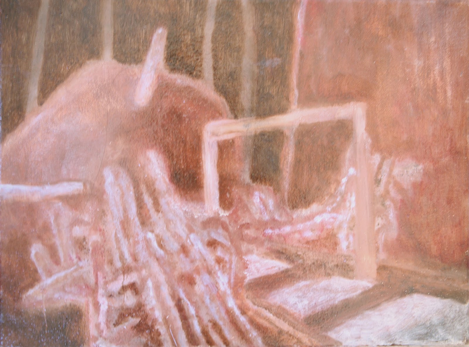 Building site #2, oil on canvas, 46 x 33 cm, 2016