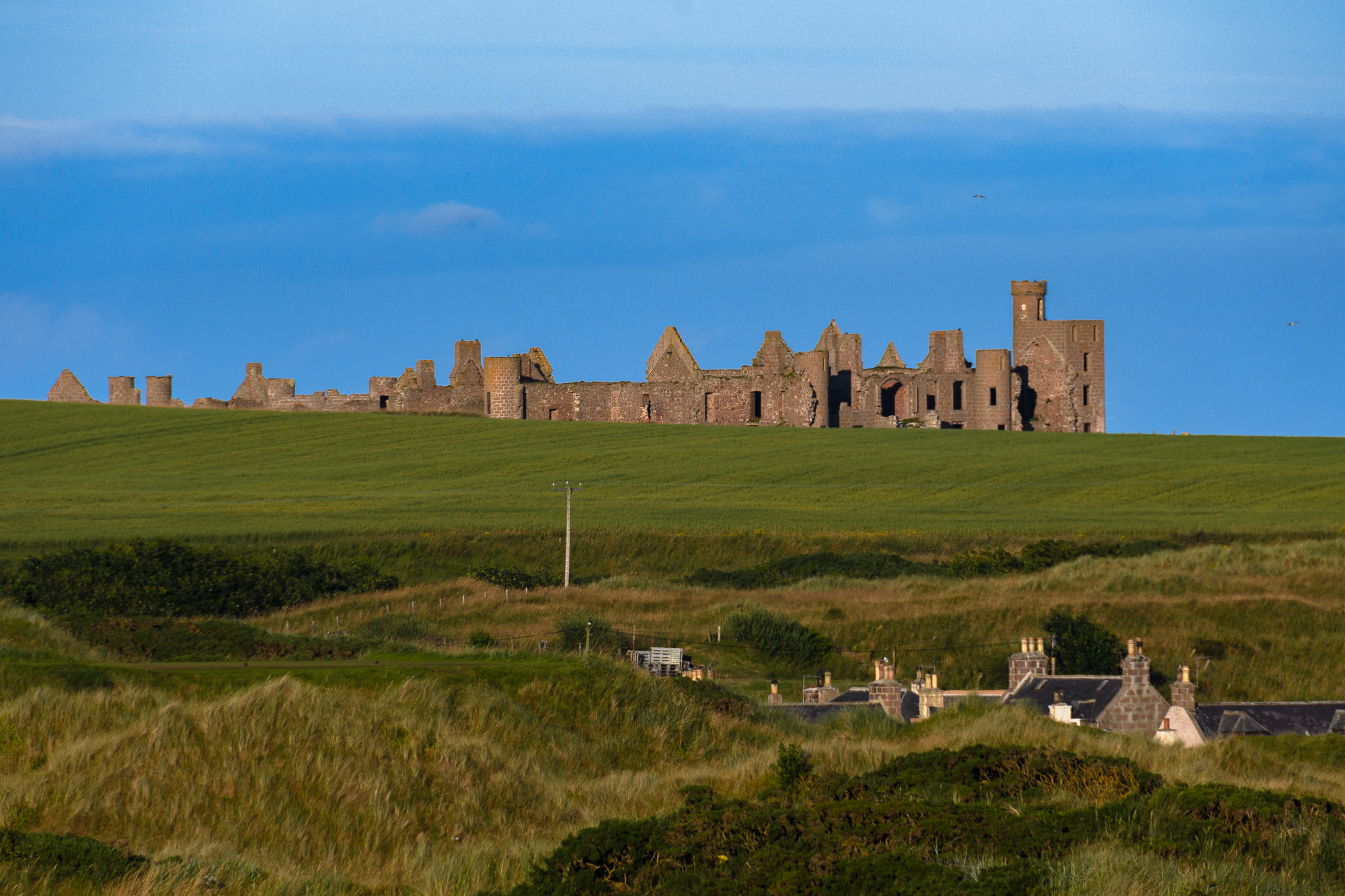 New Slains Castle ou Stains Castle. Comt&eacute; d'Aberdeenshire