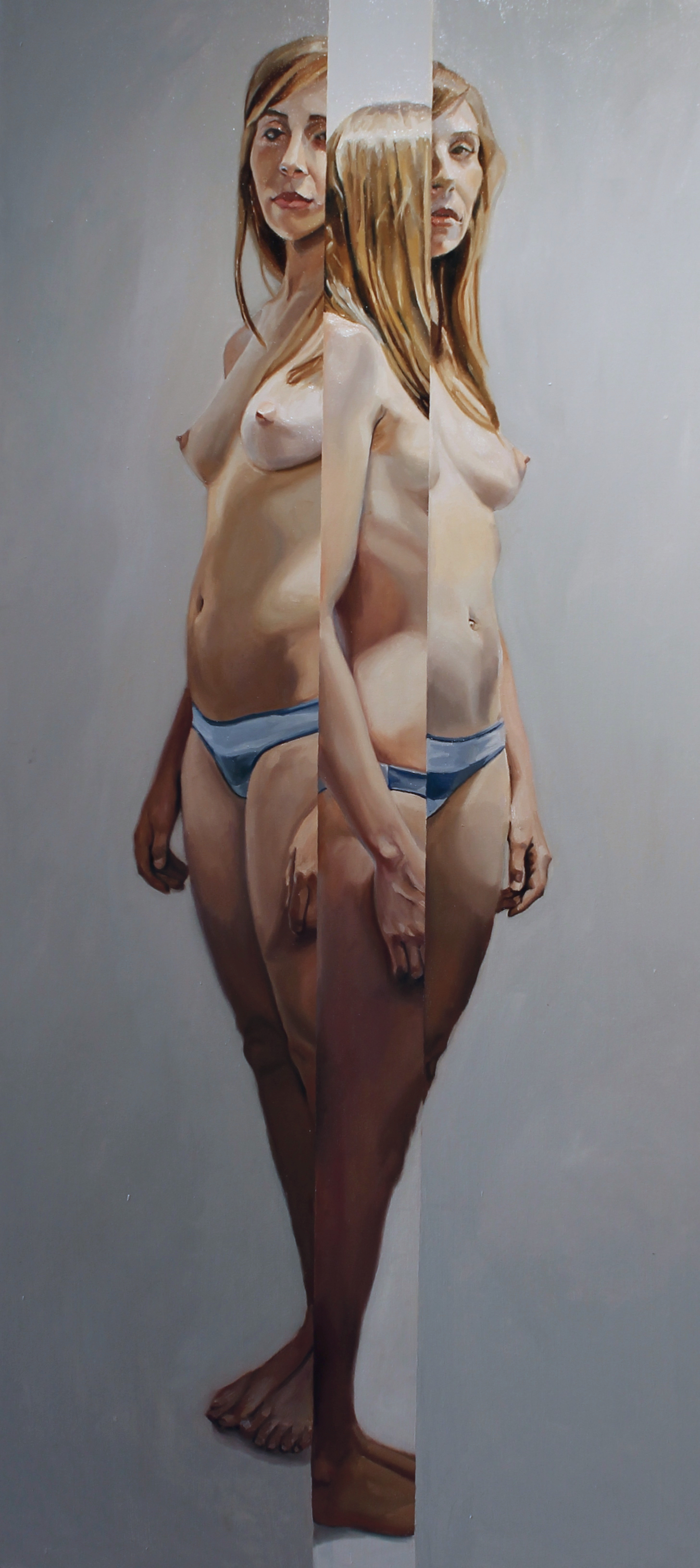 Striped,   oil on canvas, 36x78", 2010