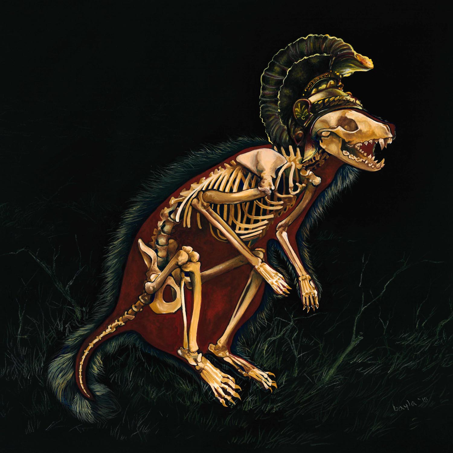 Raccoon MinervaWatercolor and Gouache8"x8"2018SOLD