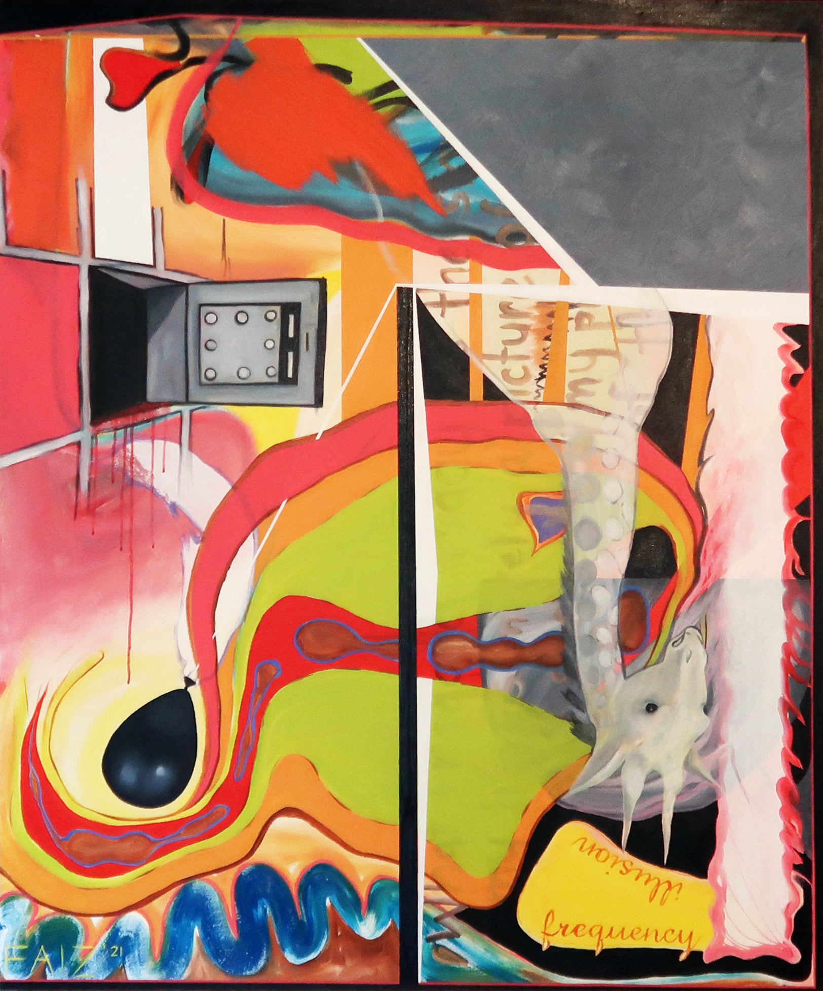 Ijzeren Omhelzing, Animals in the Past Tense series, 2021, oil on canvas, 100 x 120cm