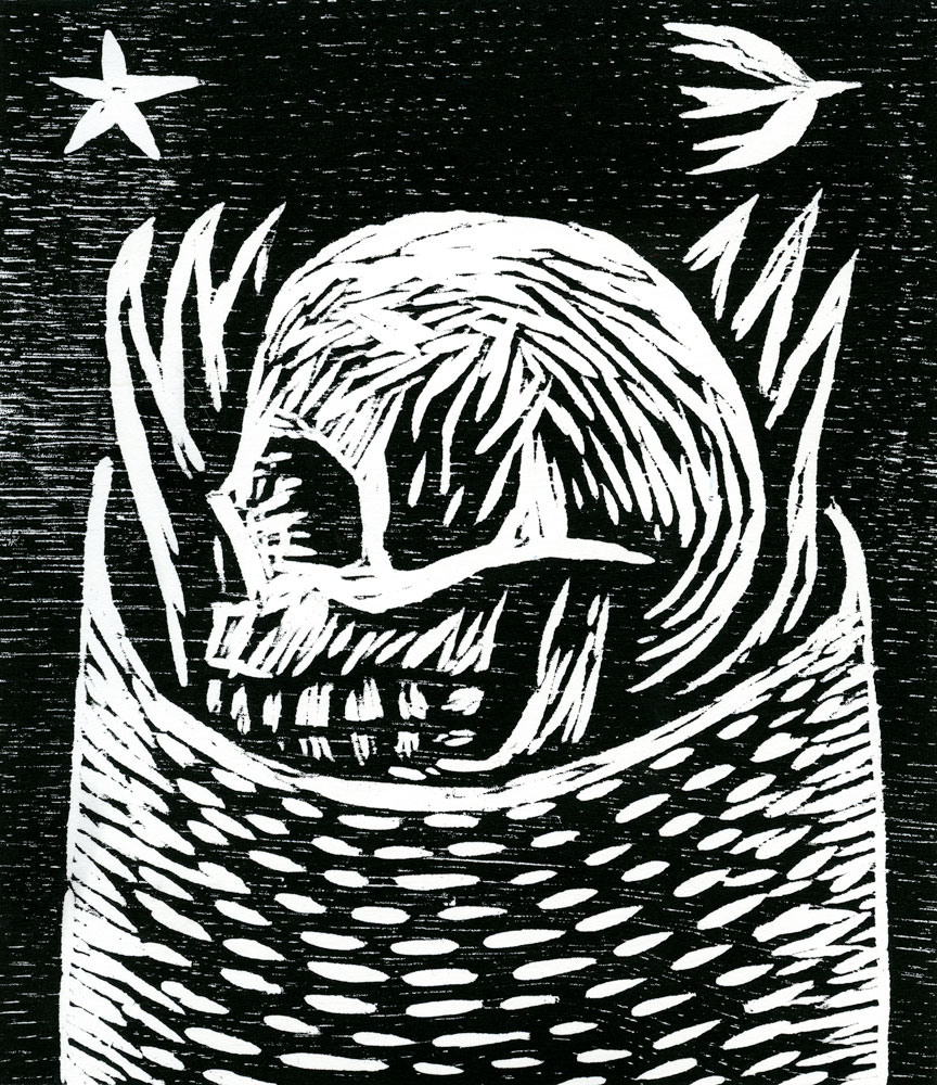 A Wall to Hold Your Poisons, woodcut