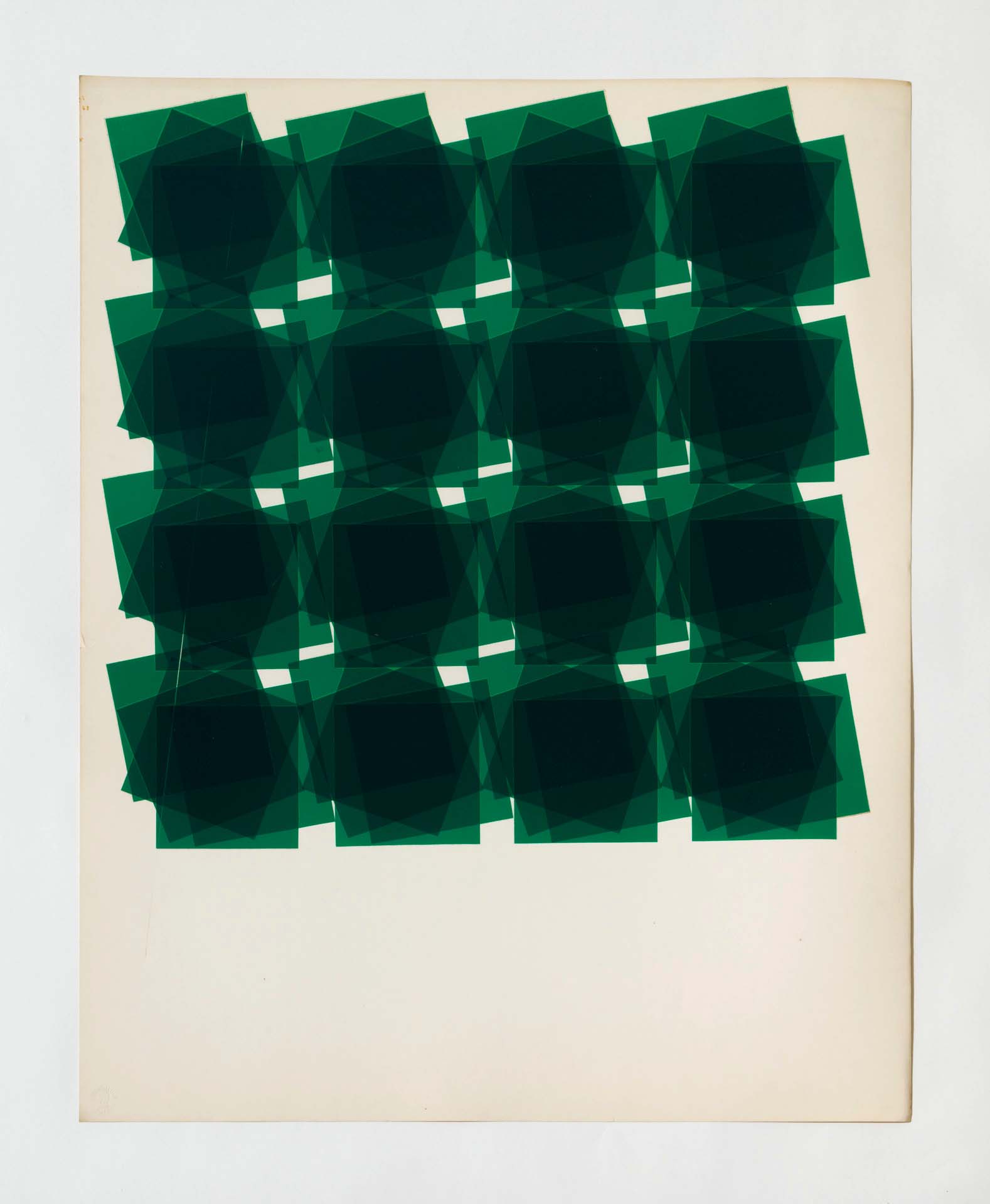 Bettina, Untitled (from the series "Paintings with Tape"), circa 1970s, tape, paper, 29 x 23 in. 73.5 x 58.5 cm. 