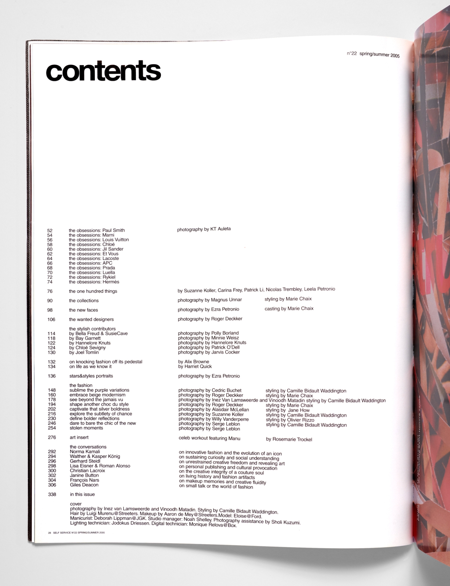 女性情報誌 SELF SERVICE No.16 Spring/Summer 2002 SELF SERVICE MAGAZINE #58-SPRING/SUMMER 2023-KAROLINA