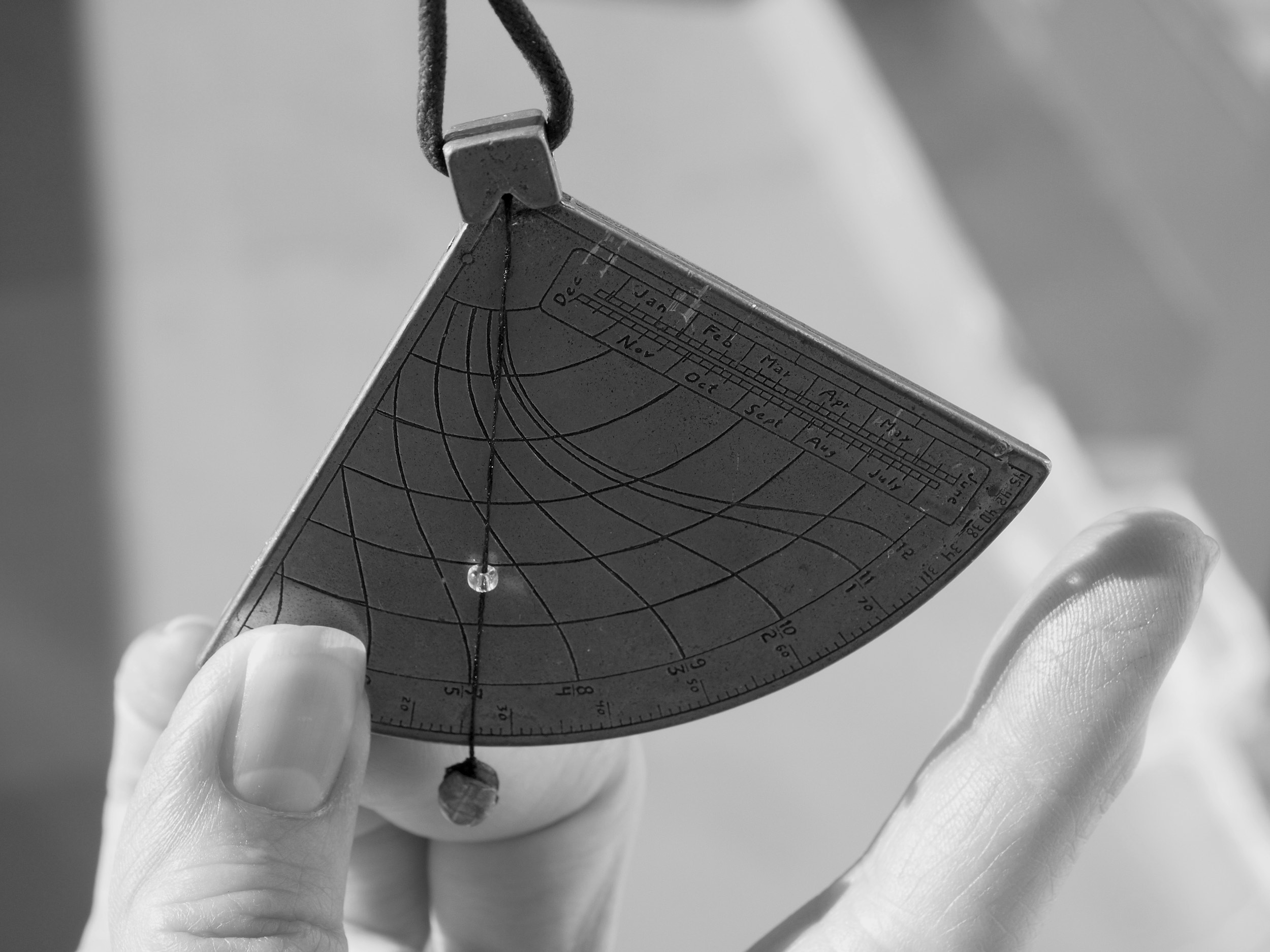 Ptolemy's Quadrant | handheld sundial | Carrie Meinberg Burke | PARABOLA Architecture