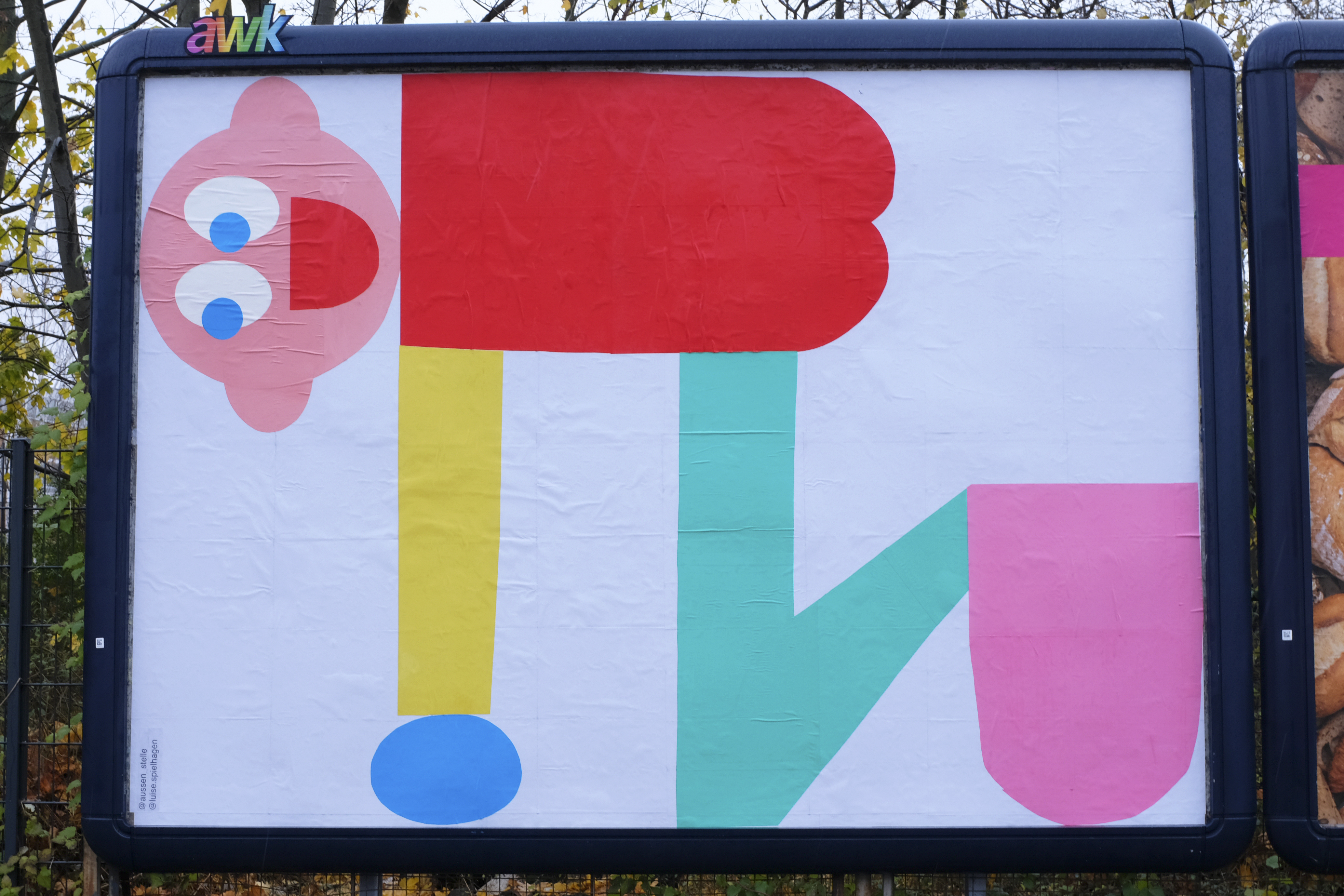 Männchen Billboard (2023), Paper on Paper, 356 x 252 cm