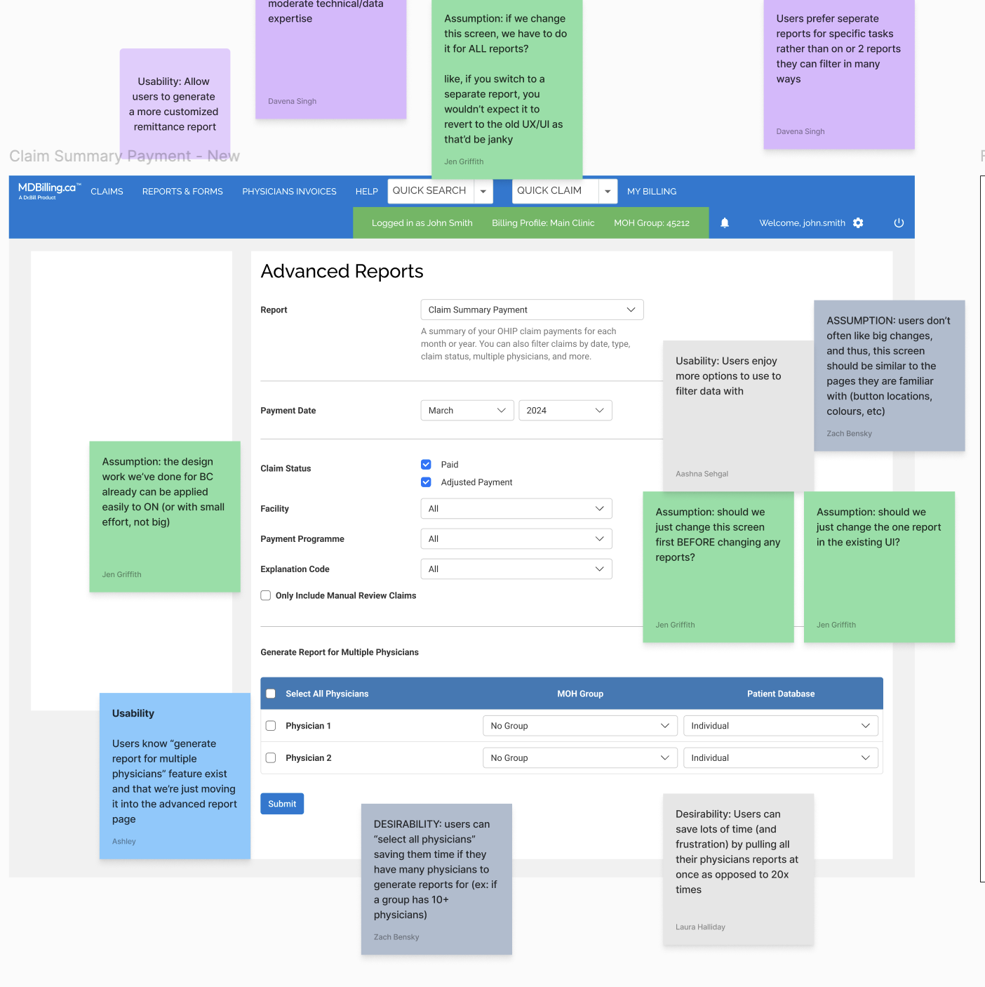 An example of the assumption mapping exercise.