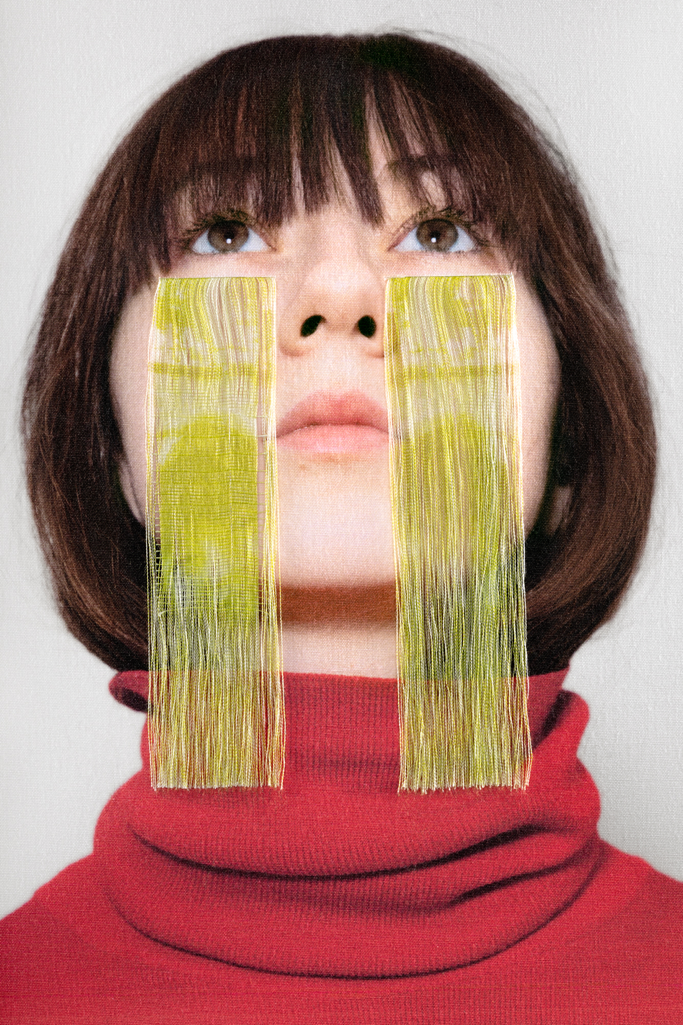 it’s all me, it’s not me, mom and dani in canada, 2001 — unique pigment inkjet print on cotton, 2021, 10.5" x 7"