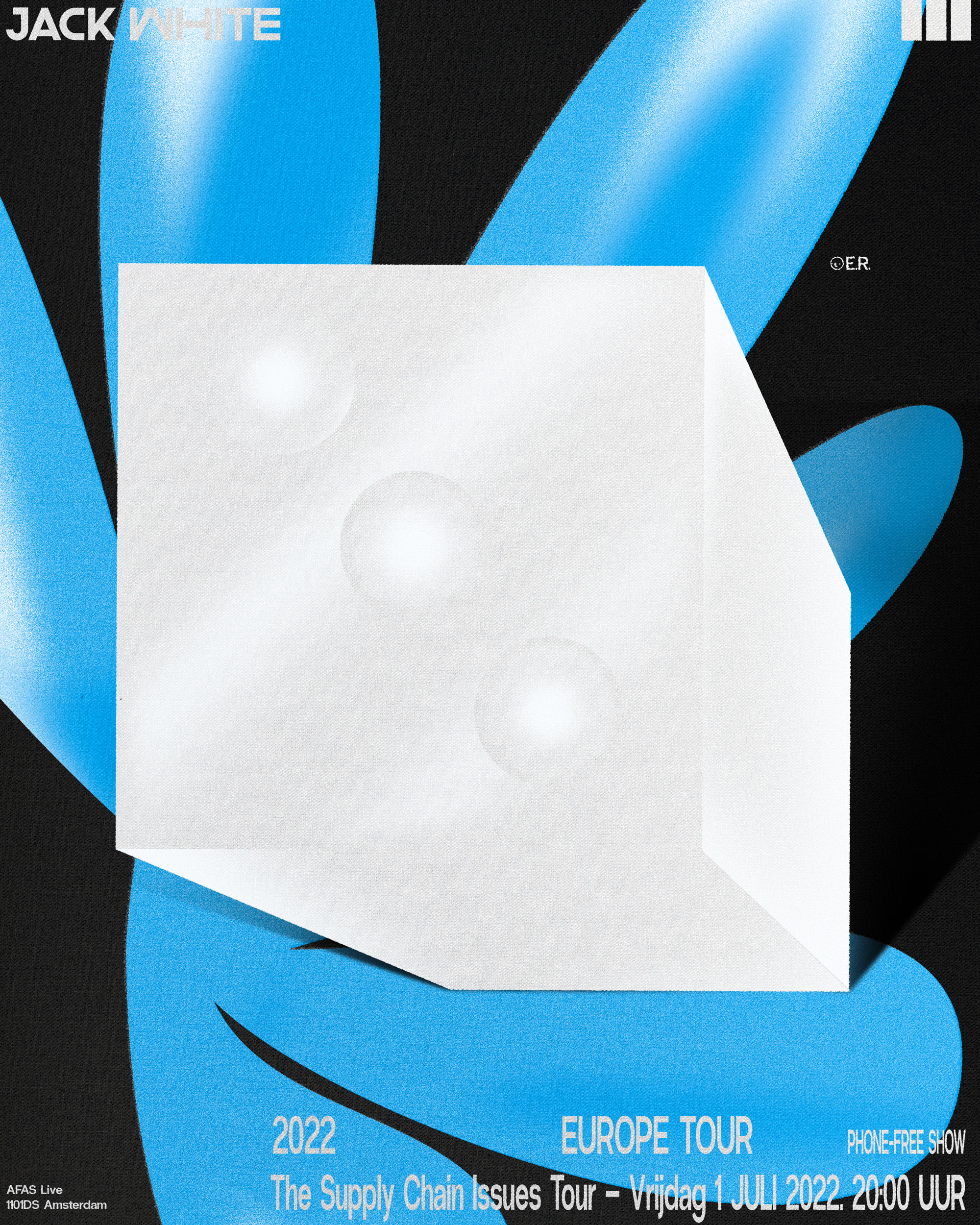 3 posters for Jack White's 2022 European Tour.✶2022