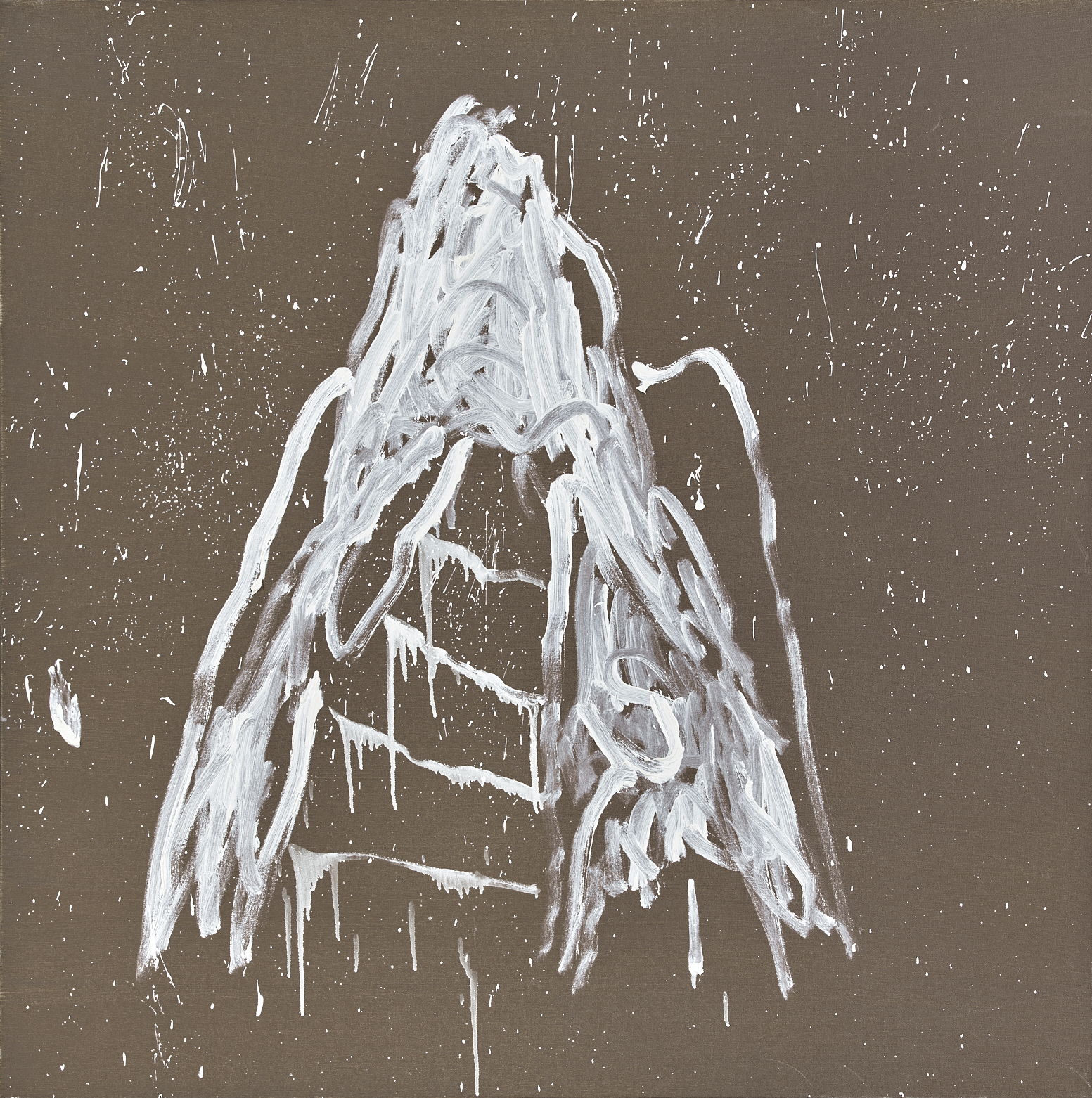 Cold Mountain Camellia #3, 2020, oil on canvas, 48 x 48 in