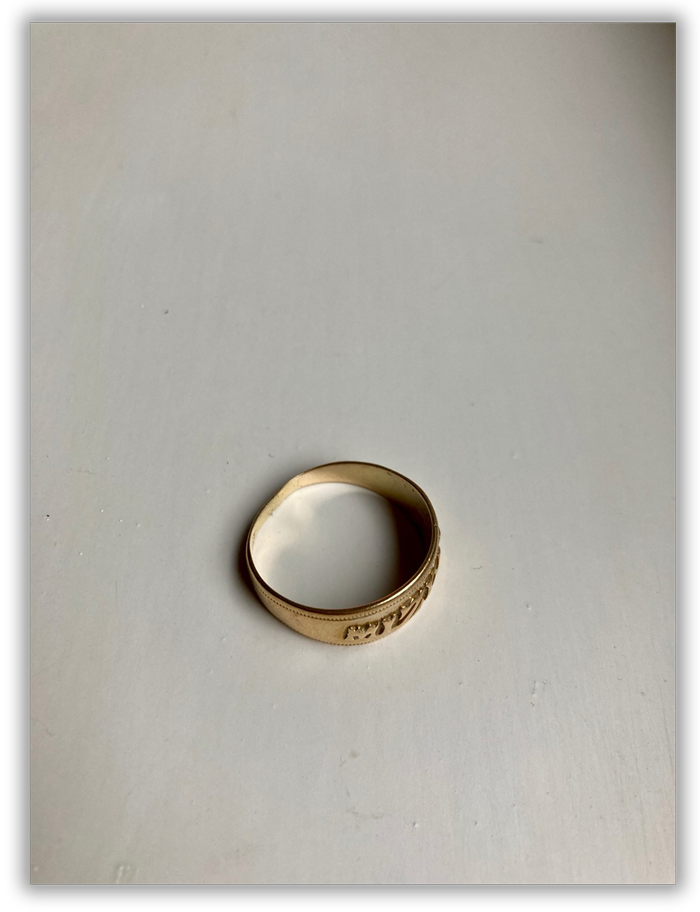 Family ring from (we think) the early twentieth century. Fleur Elkerton