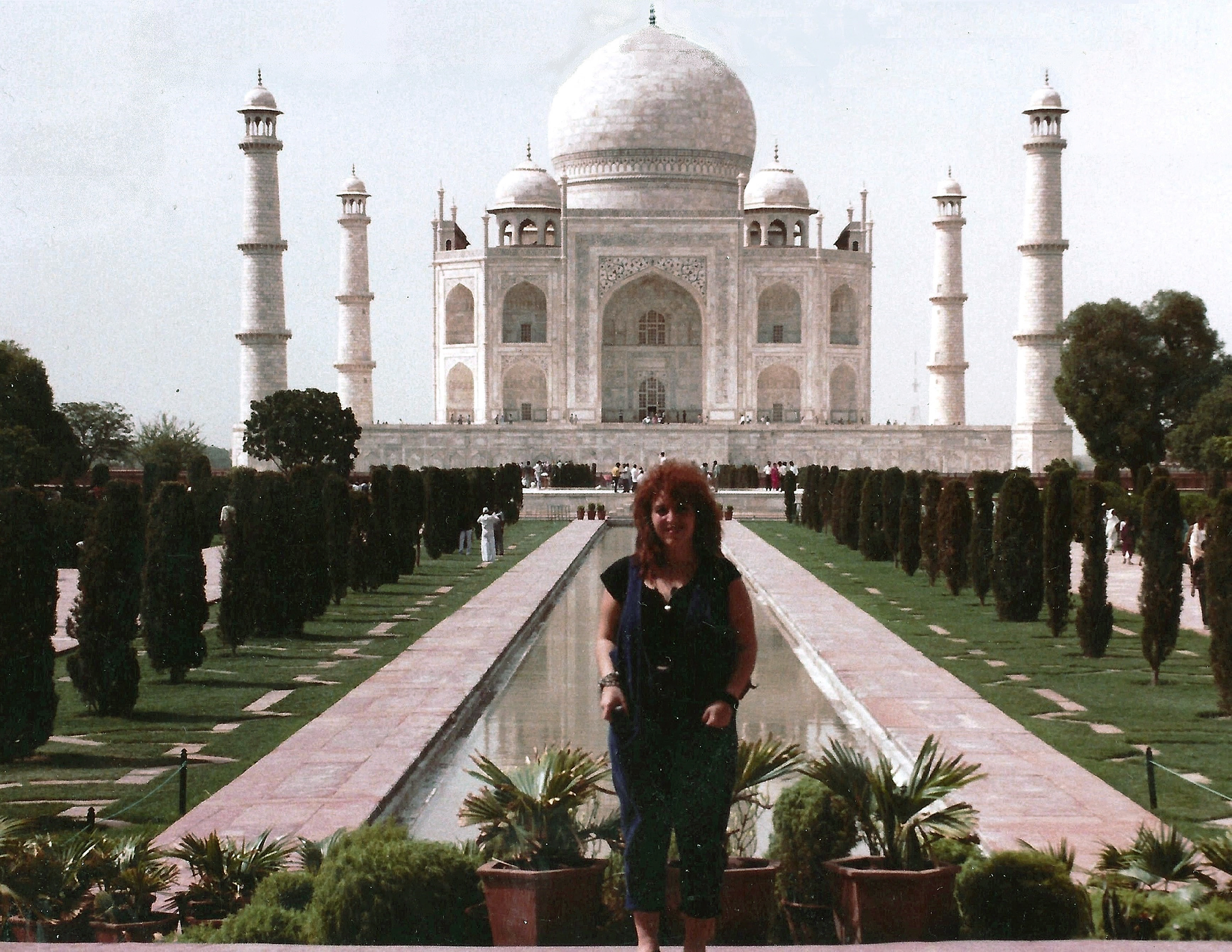 Me at the Taj Mahal in 1986, which was taken by one of the [people of the] WillWear India team who gave me a tour of Agra. I will always remember seeing the Taj Mahal in person, only ever having seen it in books. The trip to India left an indelible mark on my life, thanks to Willi Smith. I wish I had known him in life, but so honored to have been part of his legacy in fashion history.