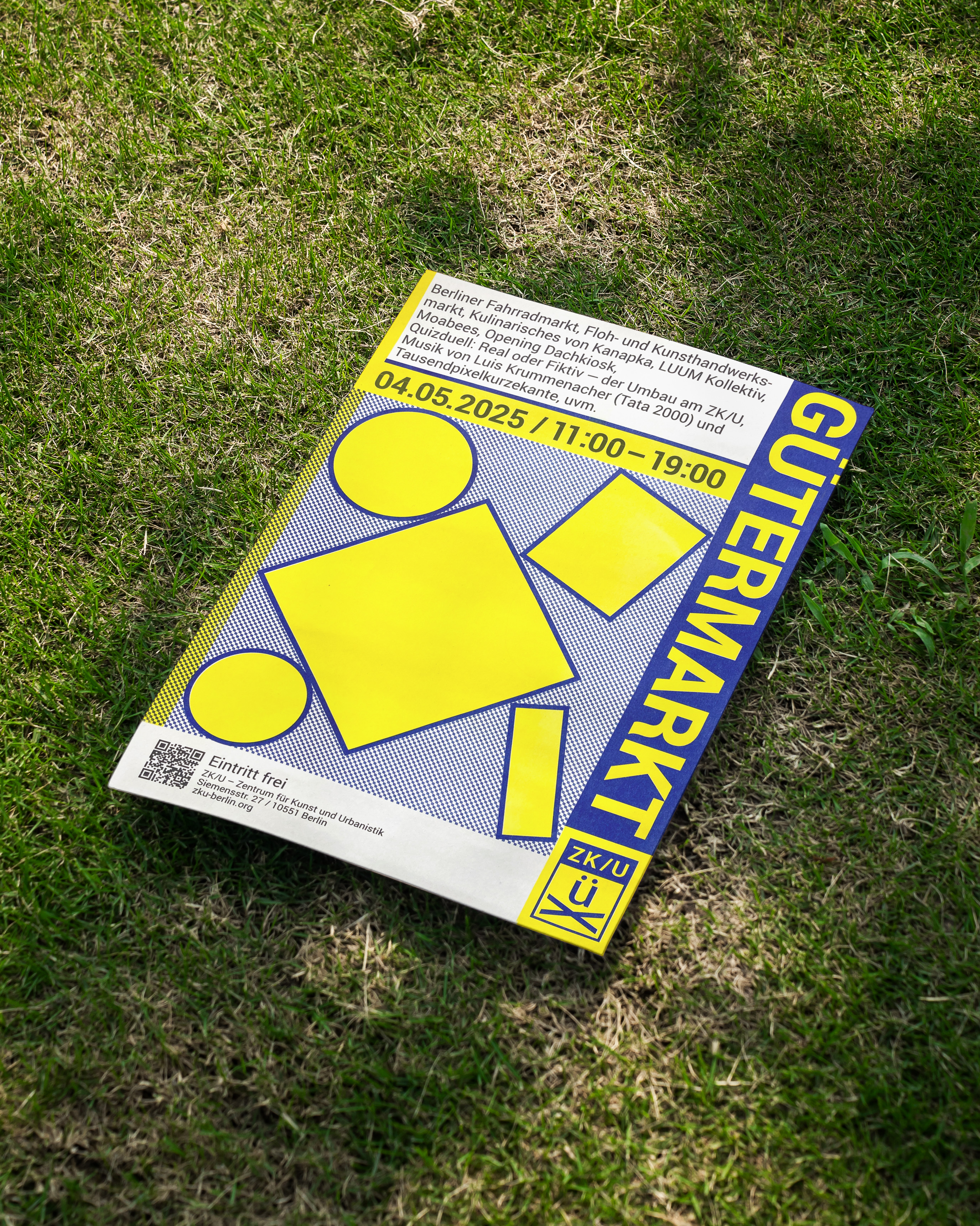 Risograph Posters and Social Media Assets for ZK/U Berlin, 2025