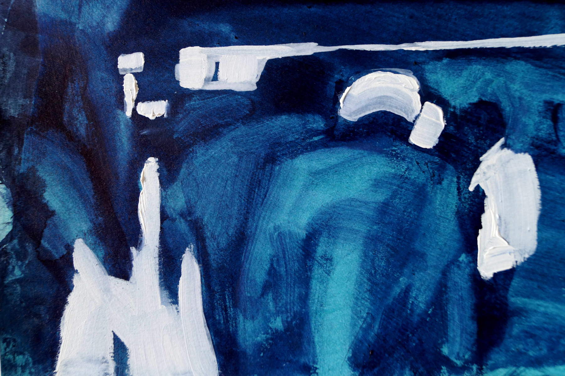 Elise Schaller, UNKNOWN, Mischtechnik auf Papier, ca 17cm x 25cm, 2017