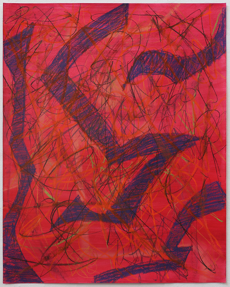 UntitledAcrylic, Pastels, Colored Pencils, and Charcoal on Smooth Paper 19x24"