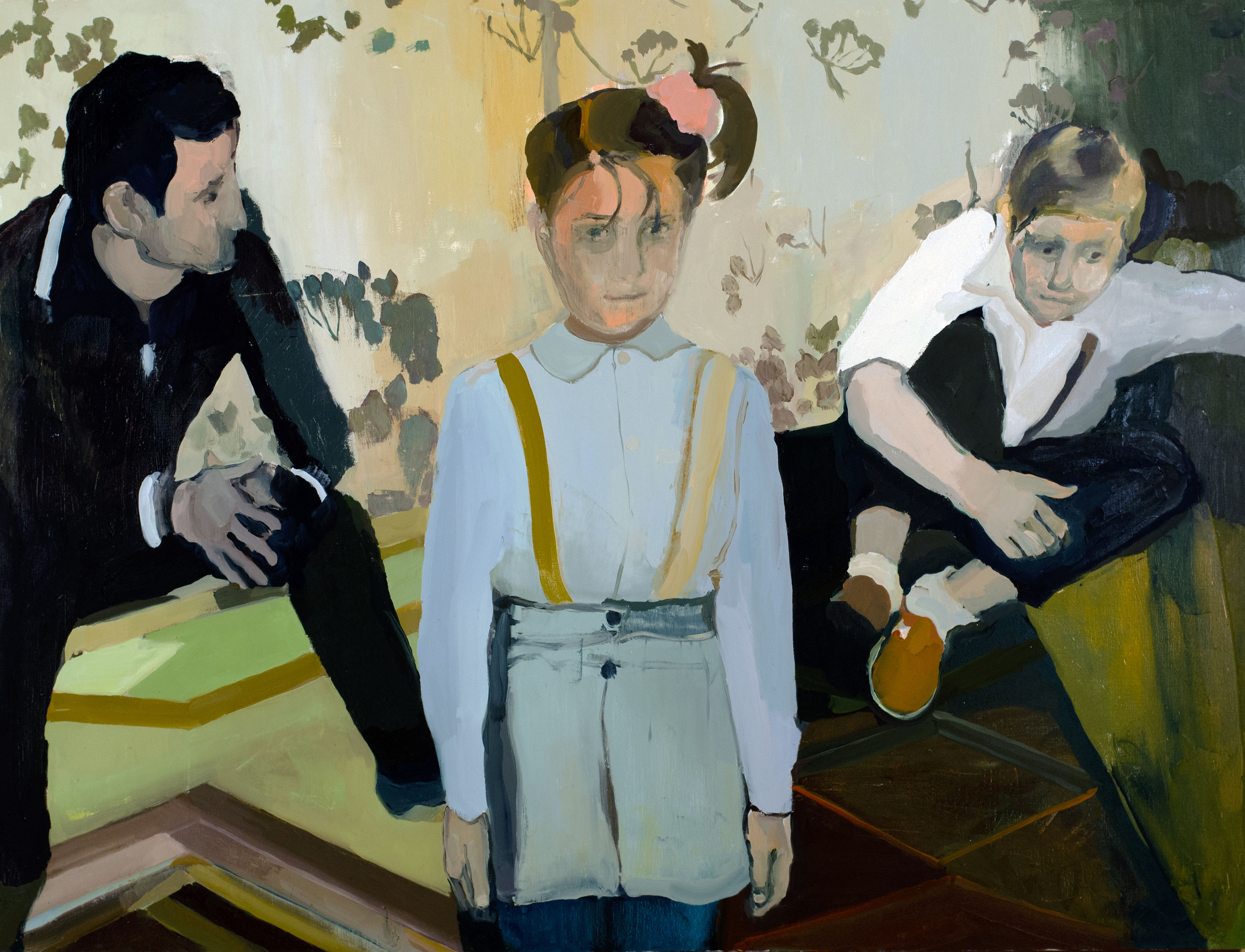 Blue dress 48x60” oil on linen 2016