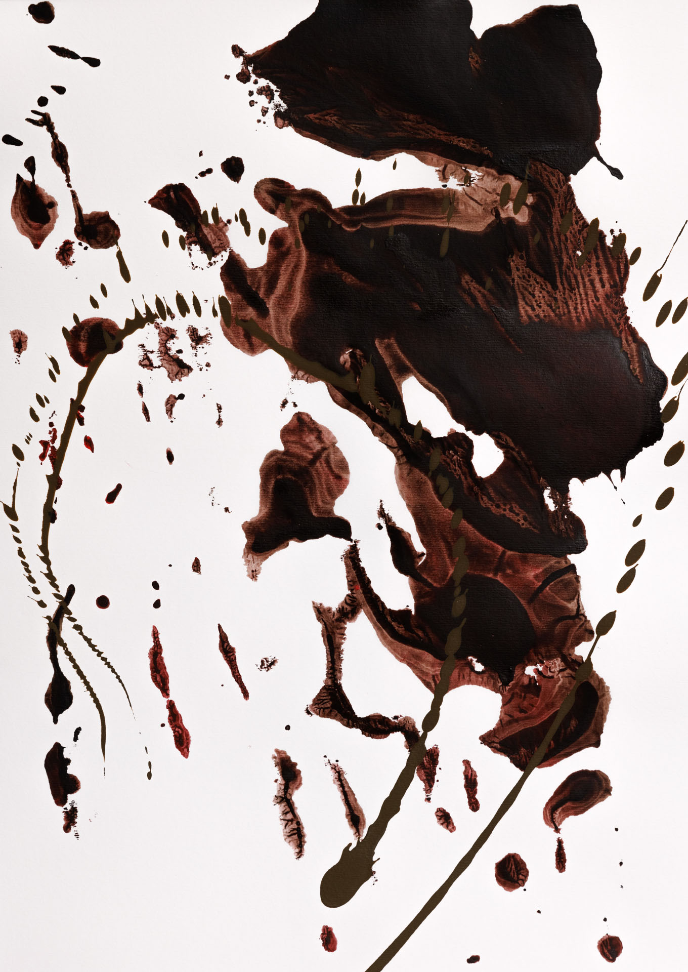 o. T.Acryl auf PapierDIN A2