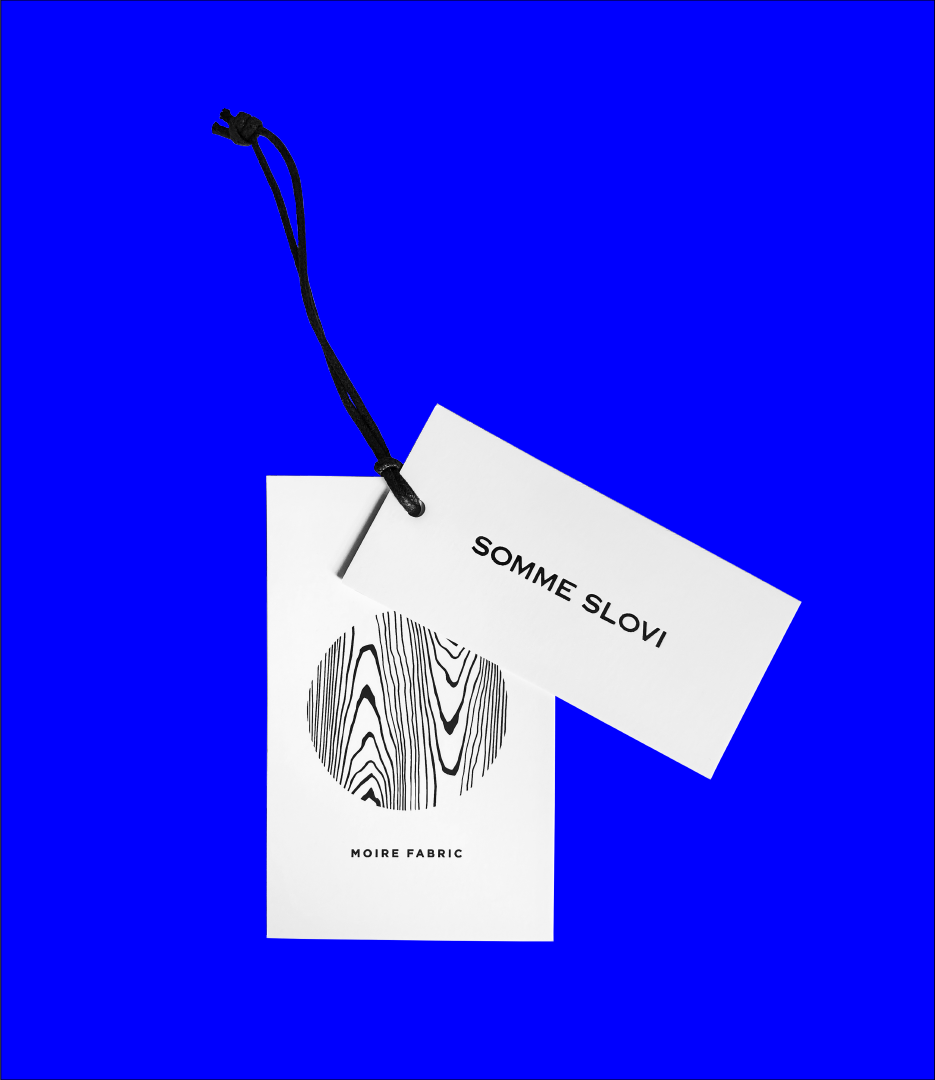 Somme Slovi Moire Tag Design