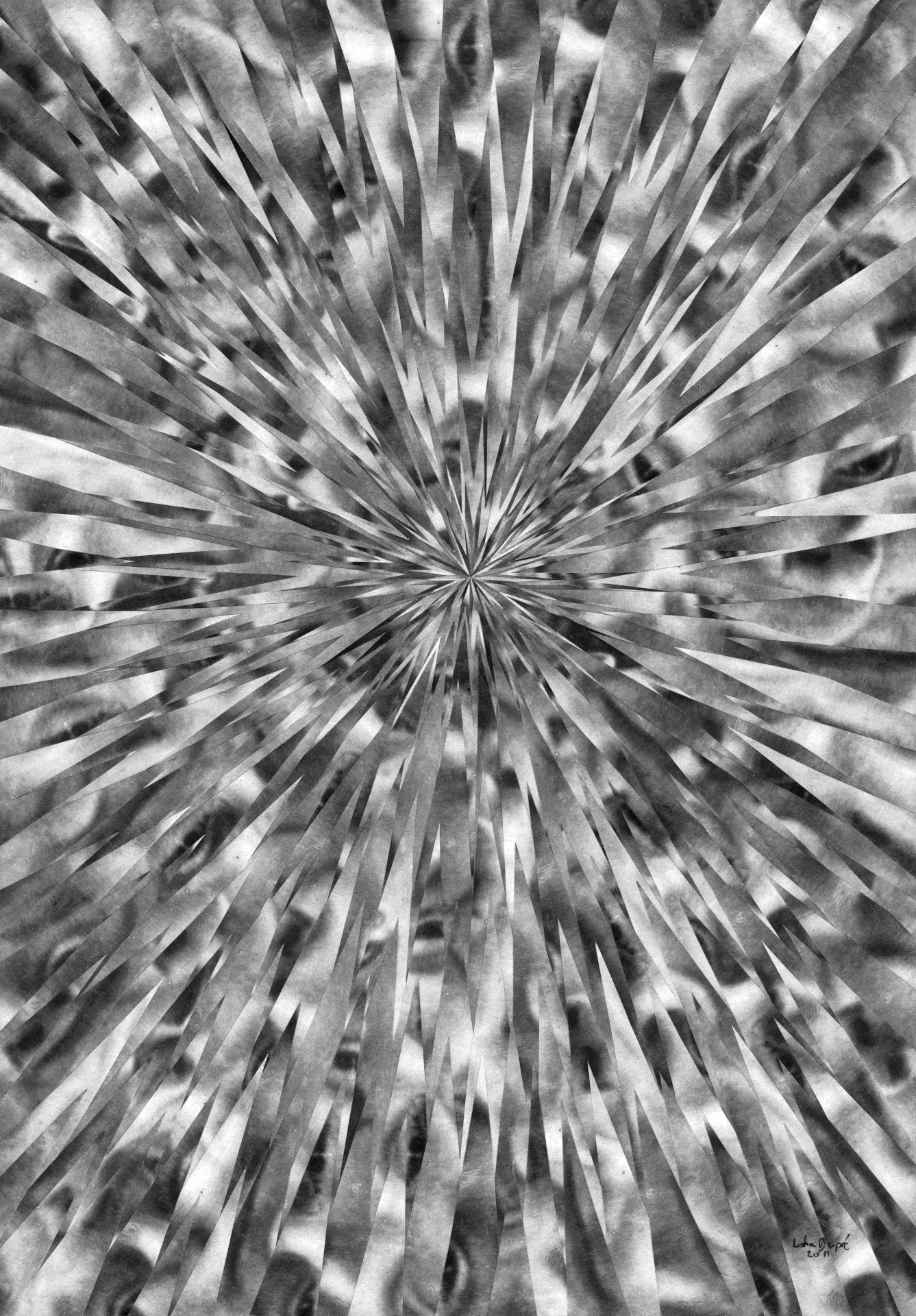 Weeping Parisian 1945, 2011, 8.2 x 11.6 inches