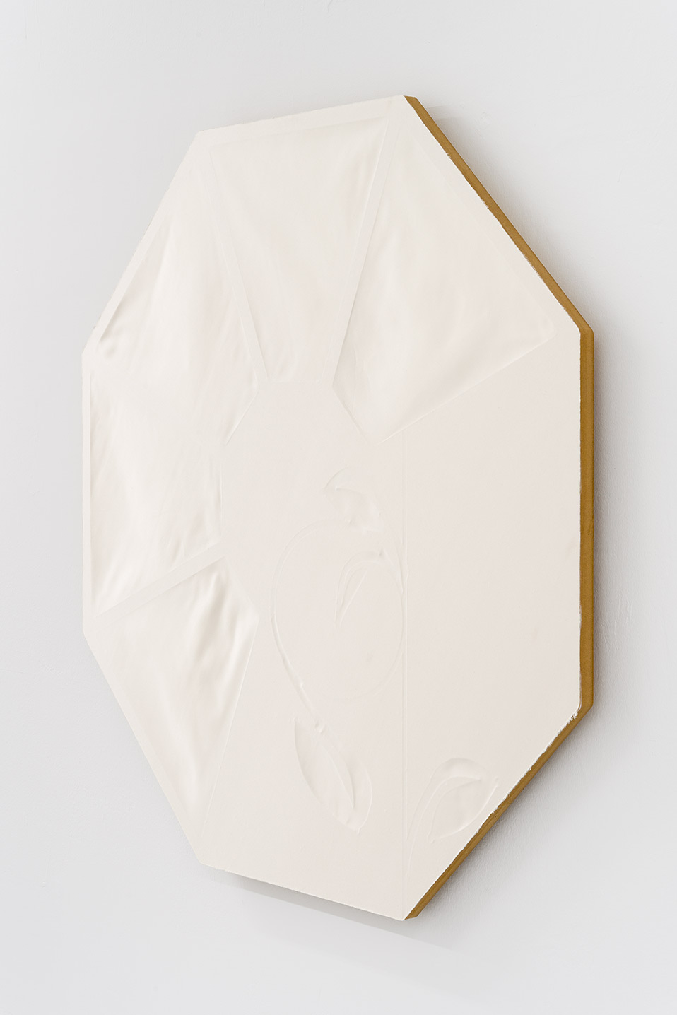 Something Borrowed - Parasol 03, 2024, Silk on board, 34 3/4 x 34 3/4 x 1 1/2 in. (88.3 x 88.3 x 3.8 cm.)