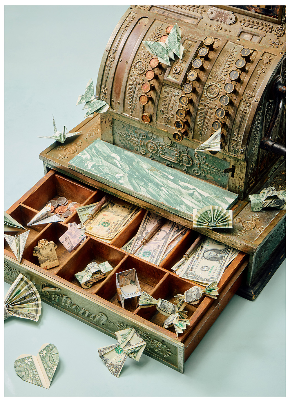 Photographed by Elizabeth Coetzee; Origami by Jewel Kawataki; Prop Styling by Sean Dooley