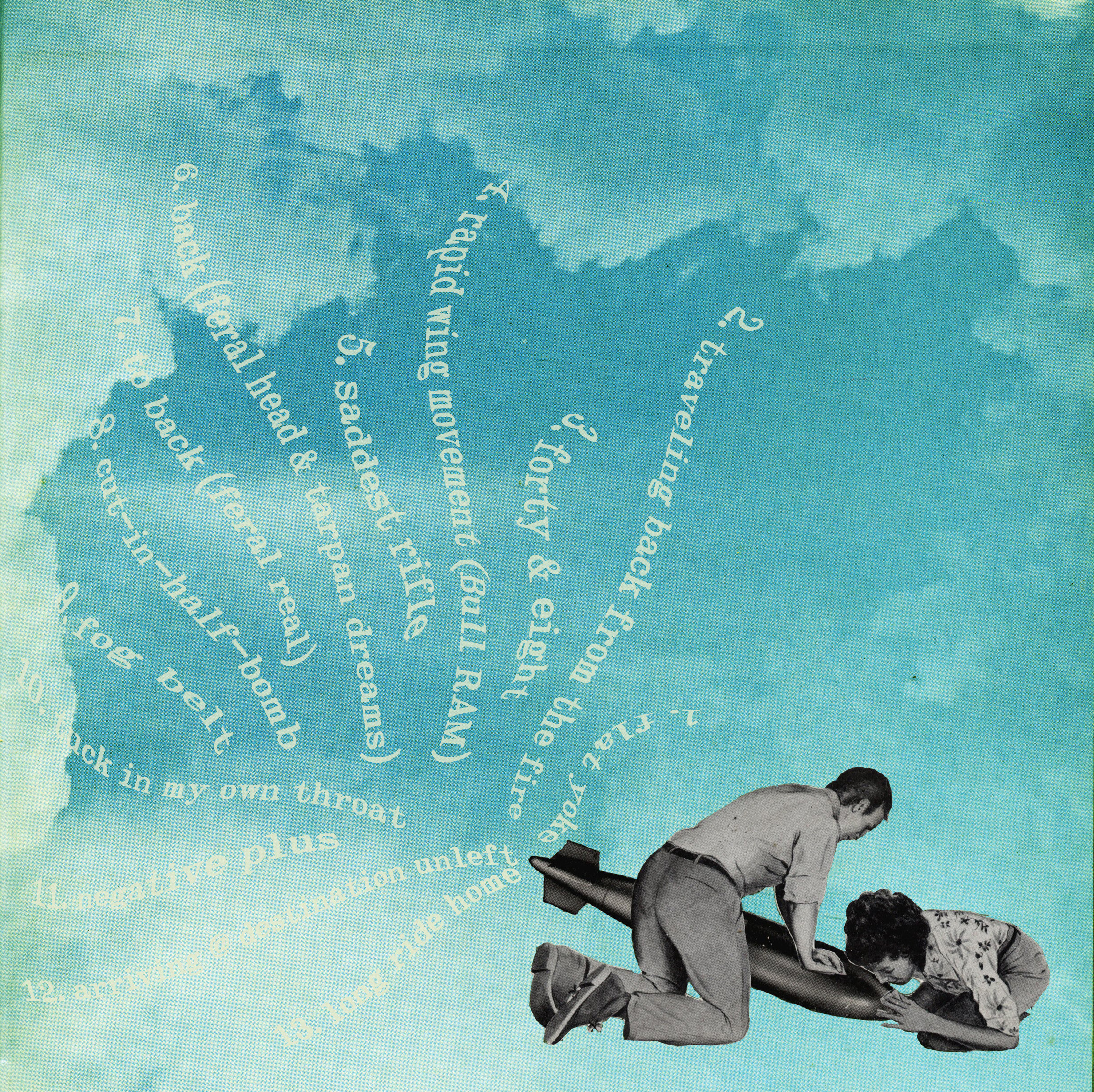 Post No Dreams (LP Back Cover Art) - (analog & digi collage) 2010 - SOLD