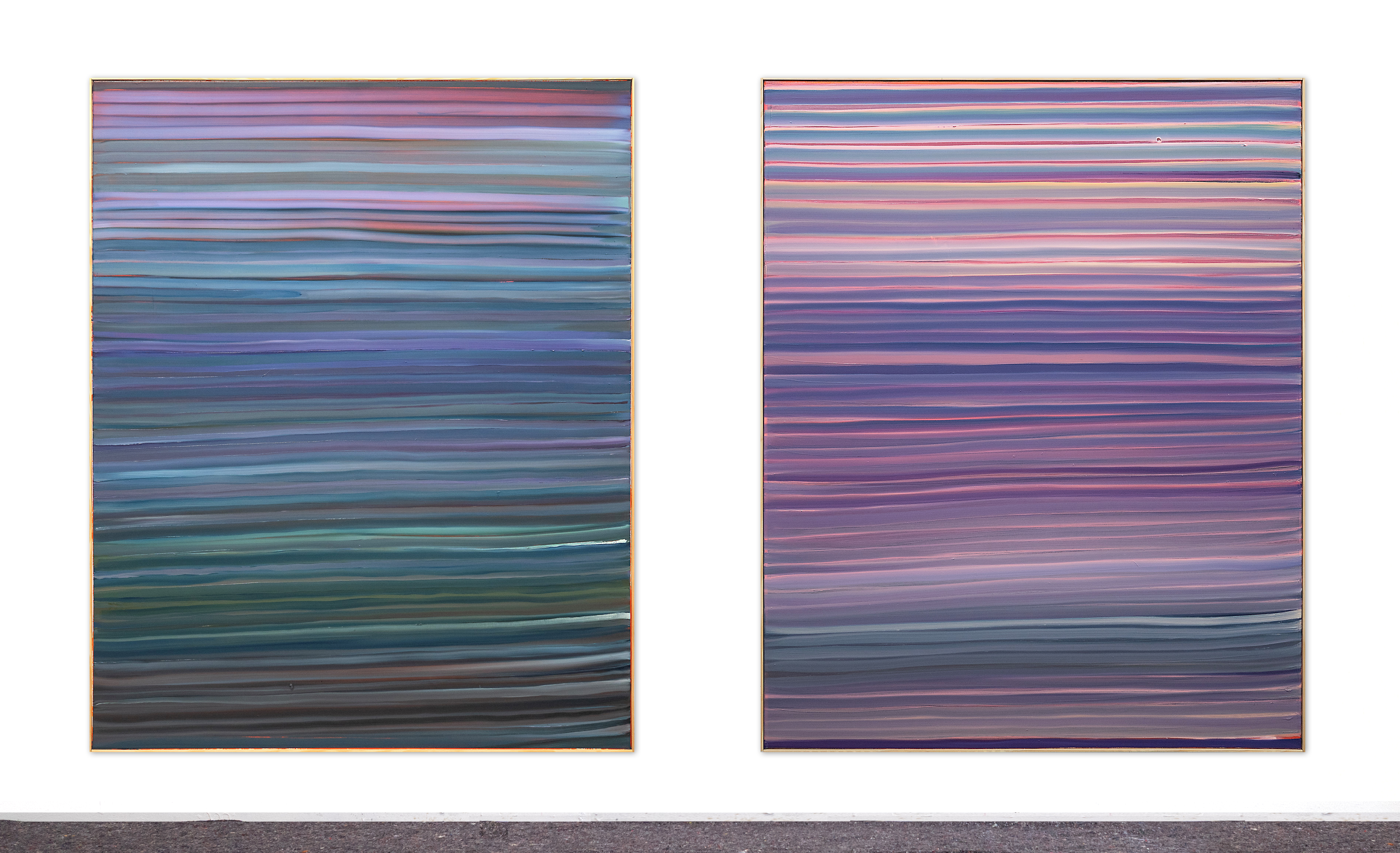 angry lands I & II 2026 / 120 x 150 cm / oil on canvas / Andreas Lech