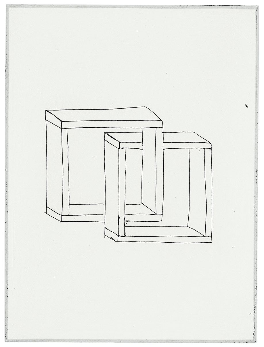 Proposal for Sculpture (4), 2003. Etching; 4 &times; 3 inches