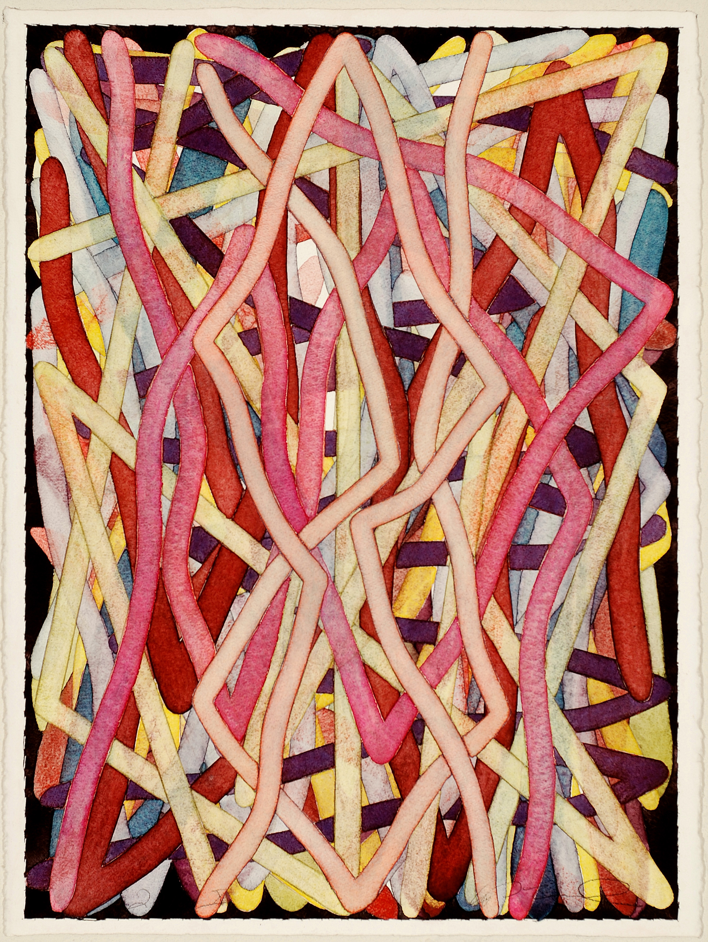 2016 X, watercolor on paper, 30 x 22 inches