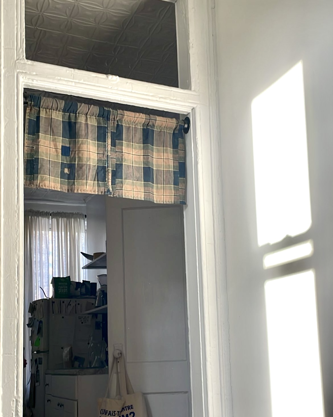 Hand-sewn Sashiko Curtains for Kathleen Sorbara