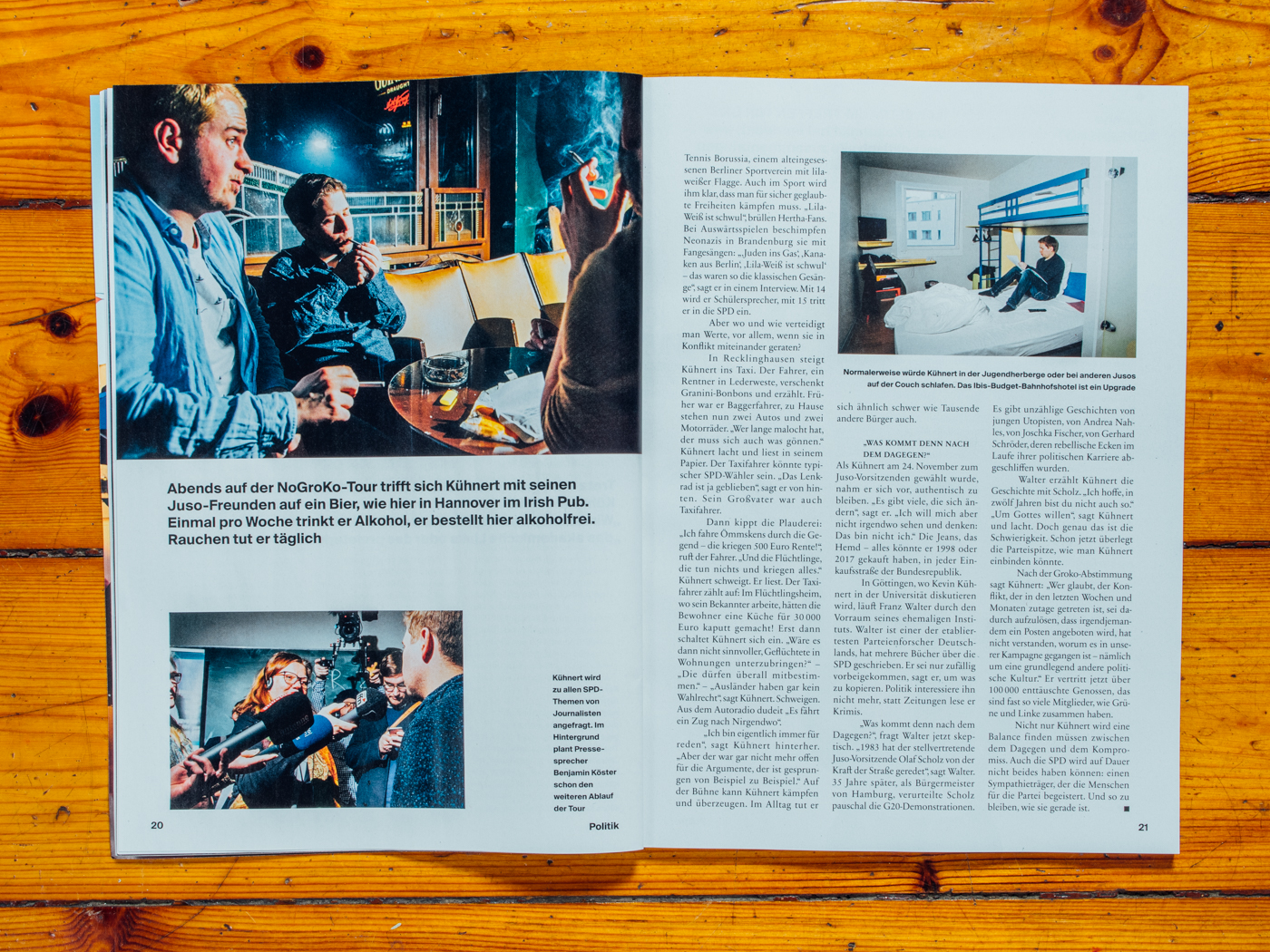 NEON / Auf AntiGroKo-Tour mit Kevin K&uuml;hnert / April 2018