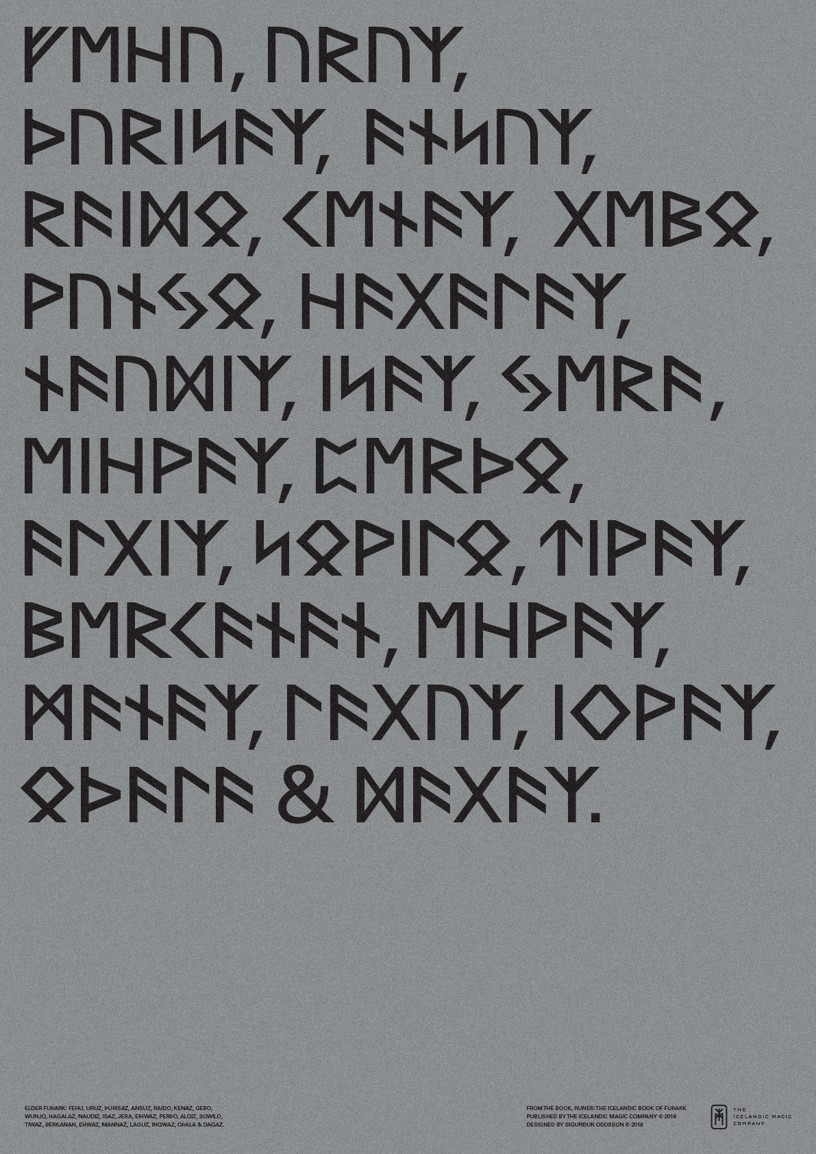 Siggi Odds' typographic magic is spelled in runes