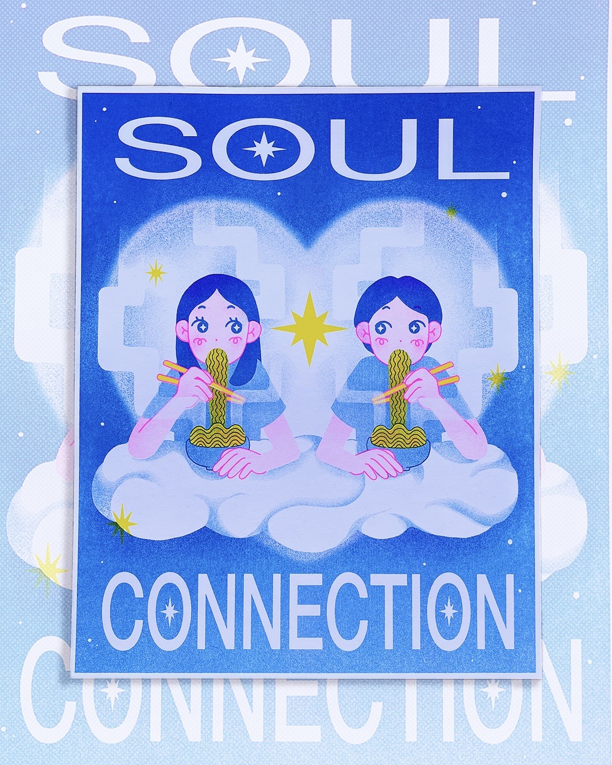 Soul Connection, Risograph Print (2023)