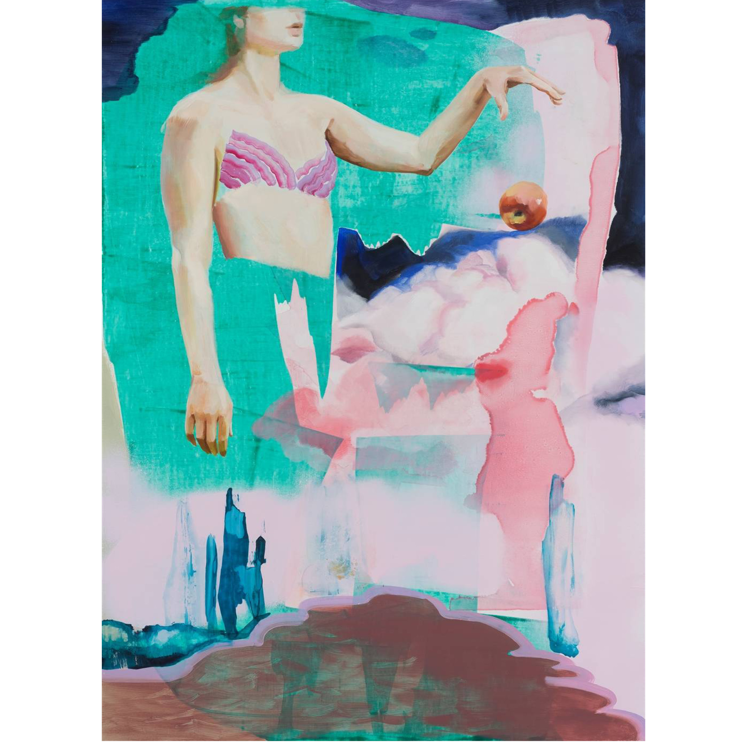 The Apple Falling from the Tower of Boundary2019Oil on Canvas100x70cm