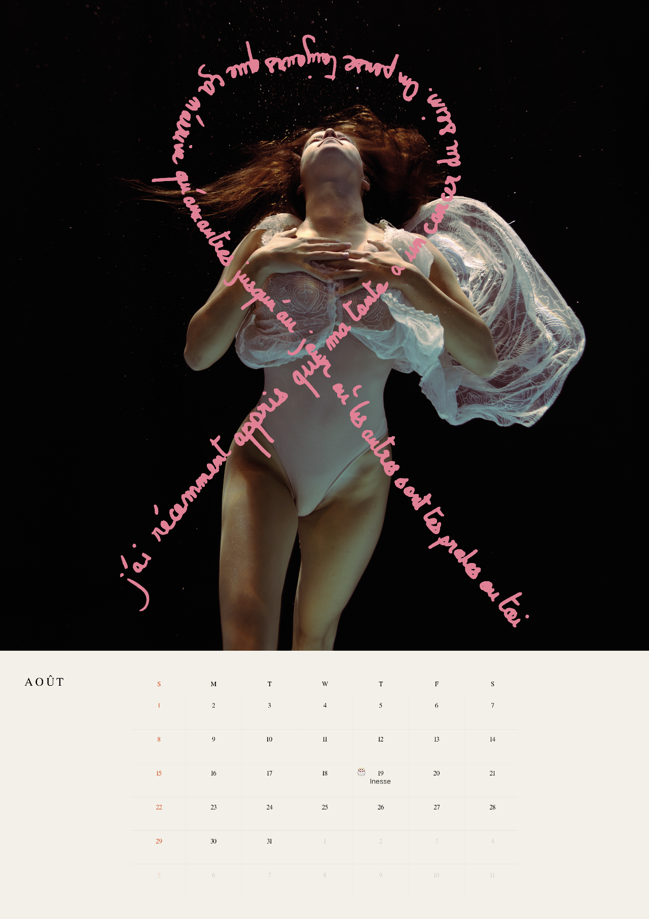 CALENDARS/CALENDRIERS